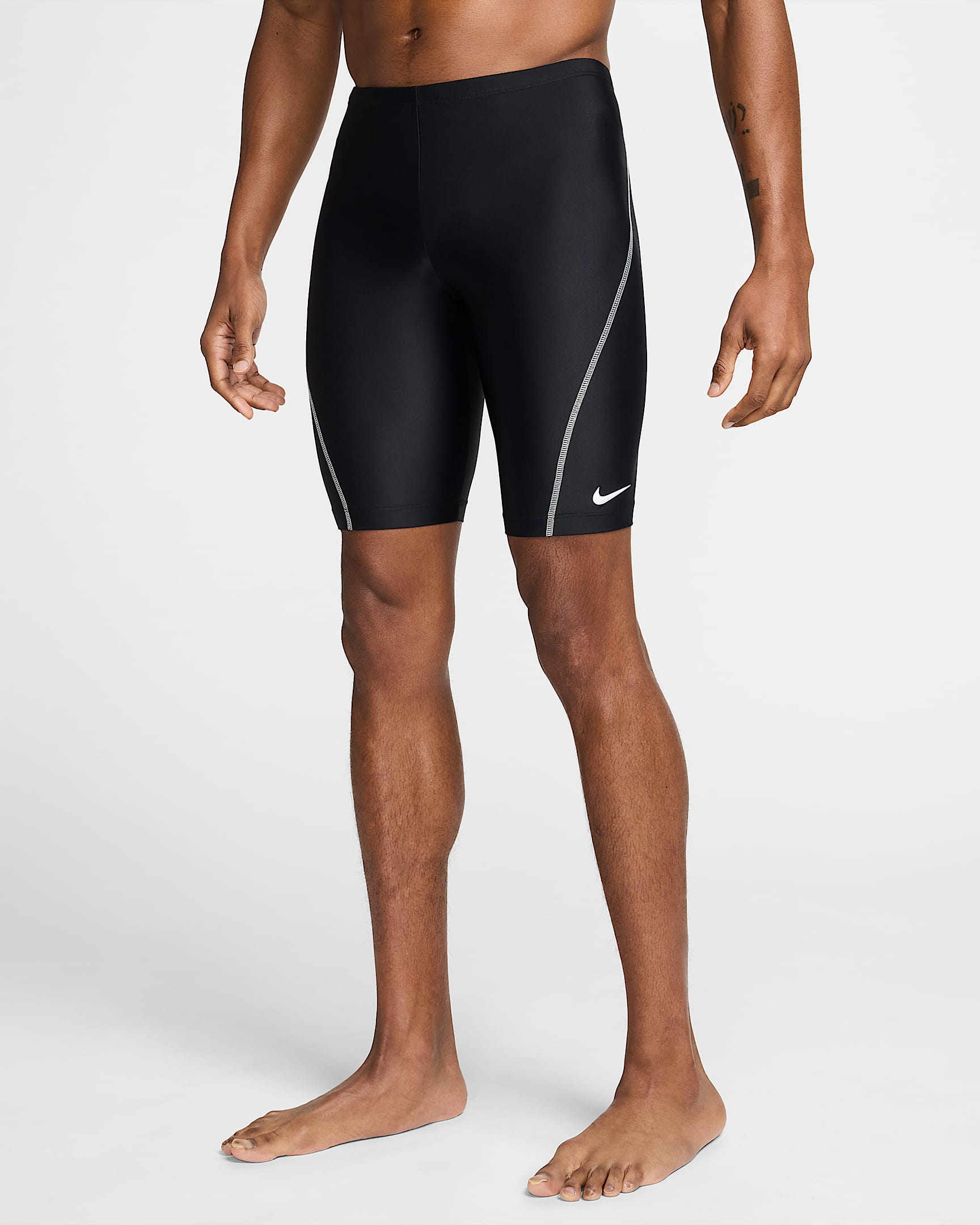 Jammer para hombre Nike Swim - Negro/Blanco