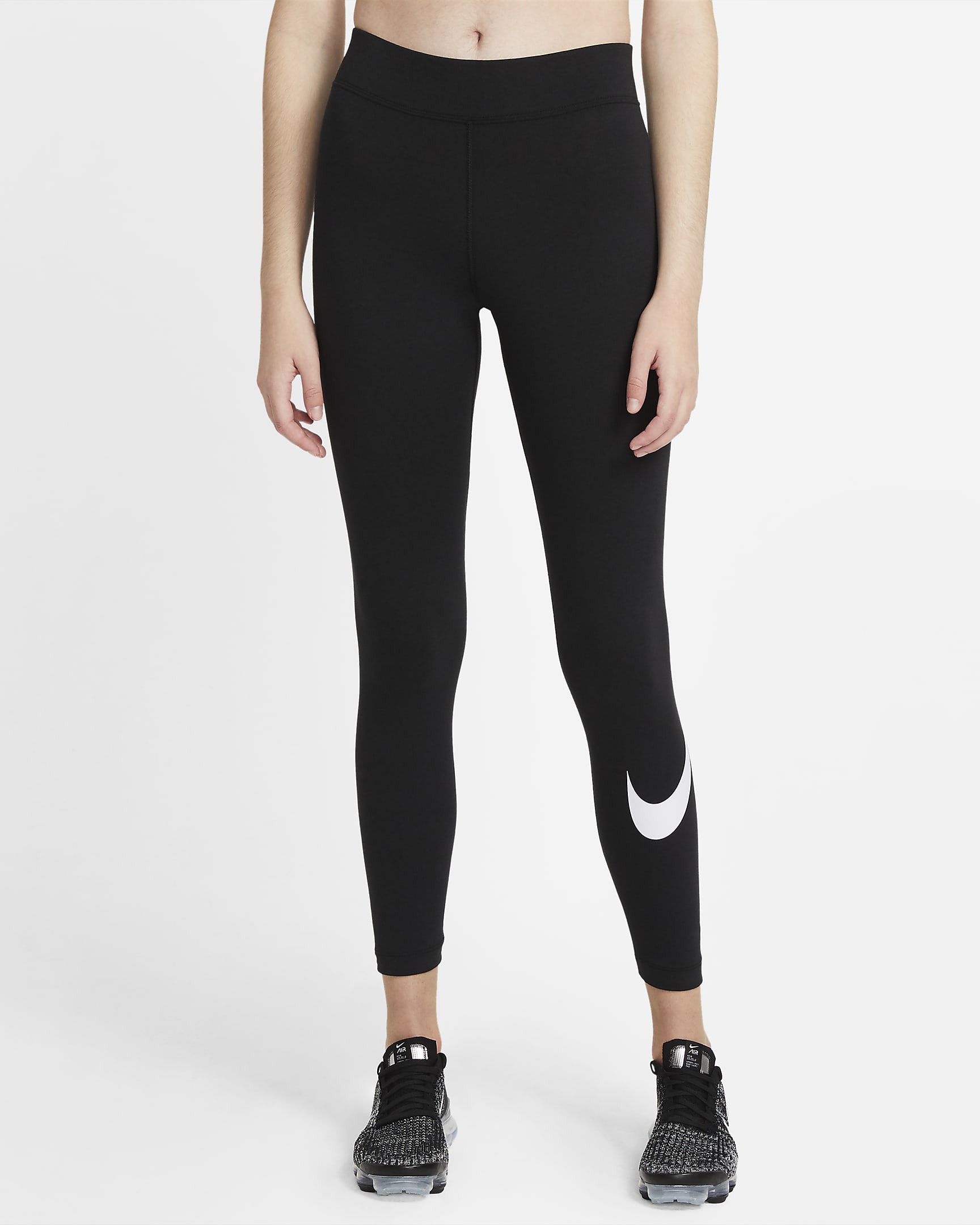 Nike Sportswear Essential Womens Mid Rise Swoosh Leggings Nike Sa 6079