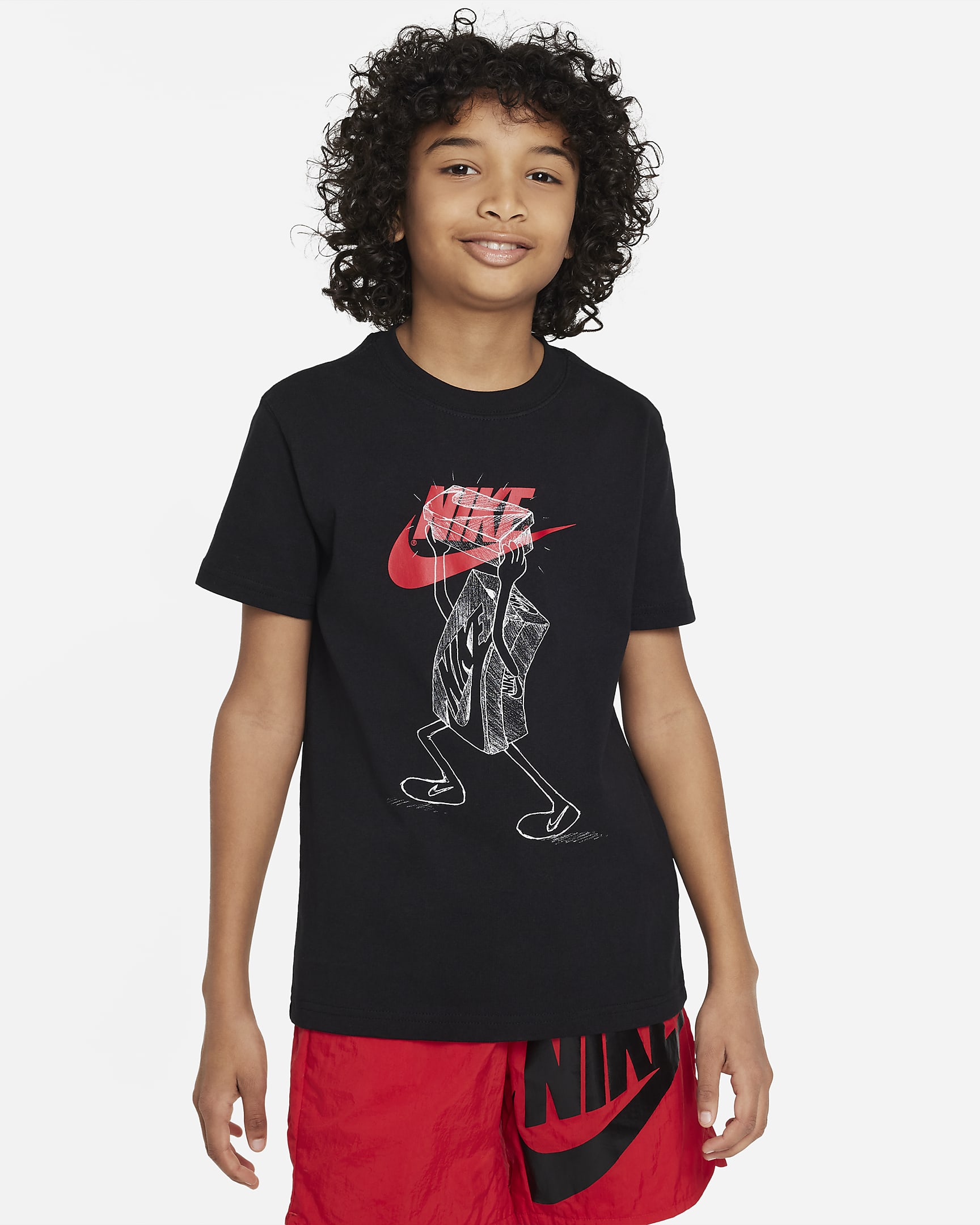 Nike Sportswear Older Kids' T-Shirt - Black