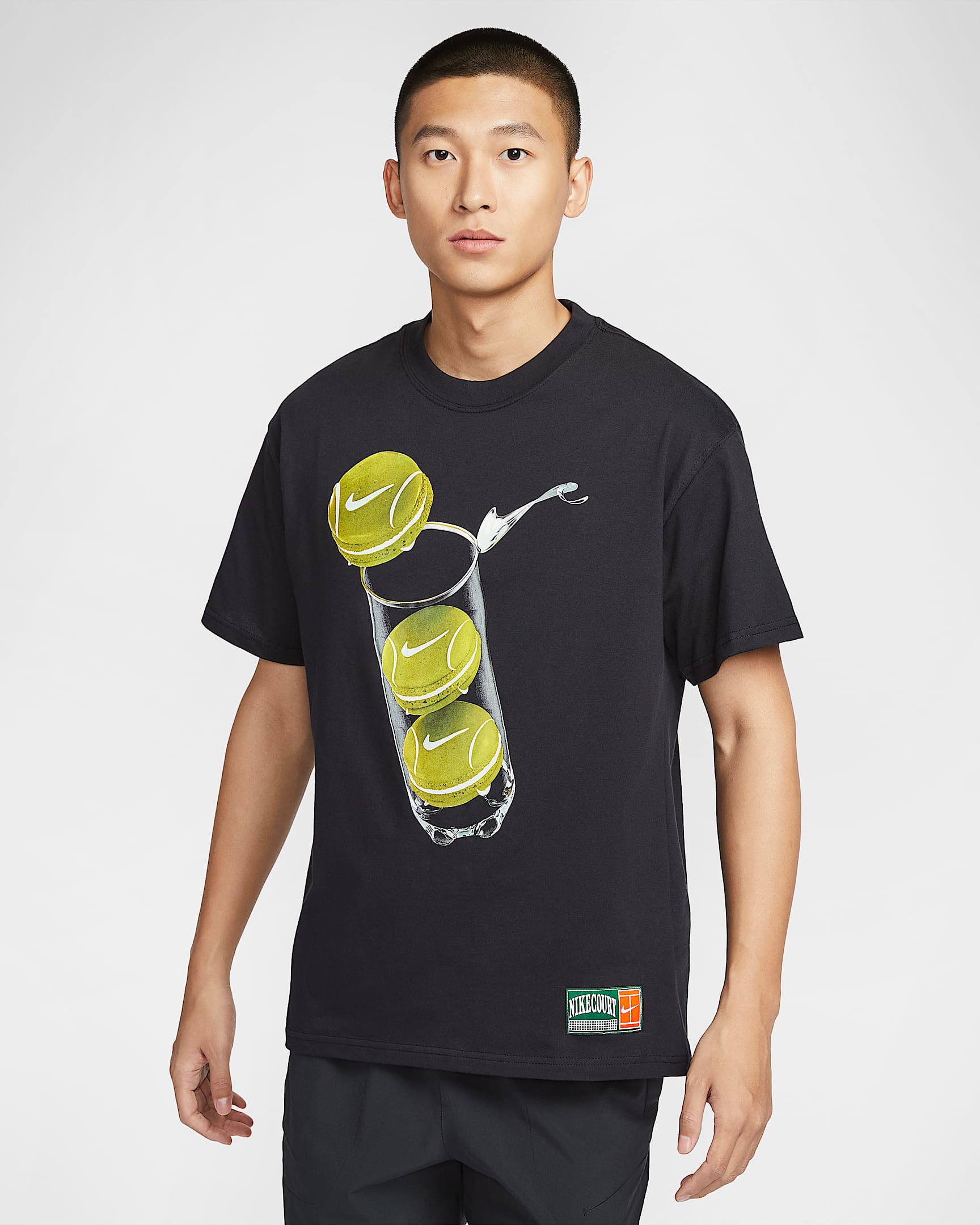 NikeCourt Men's Max90 Tennis T-Shirt - Black