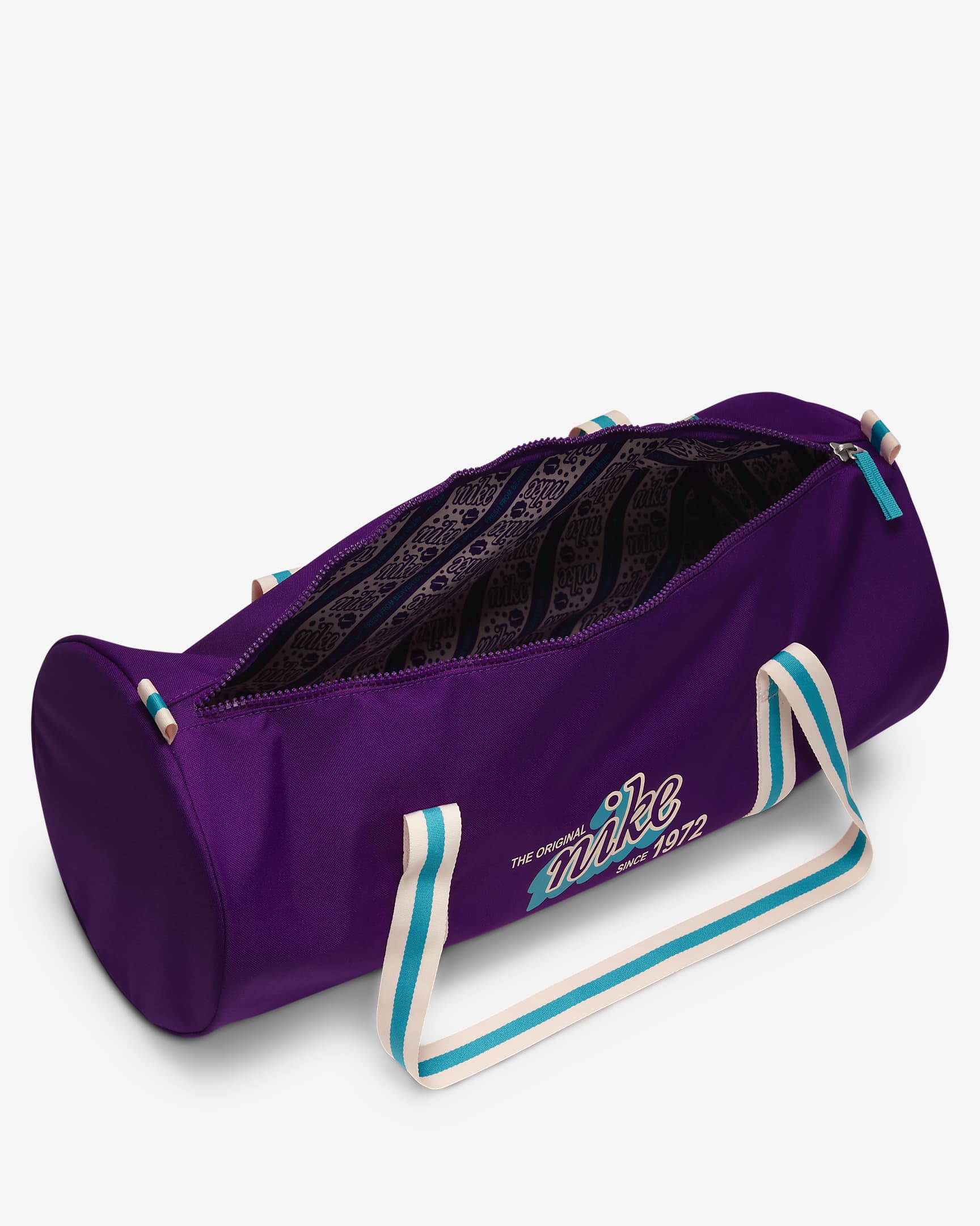 Nike Heritage Duffel Bag (30L) - Disco Purple/Teal Nebula/Teal Nebula