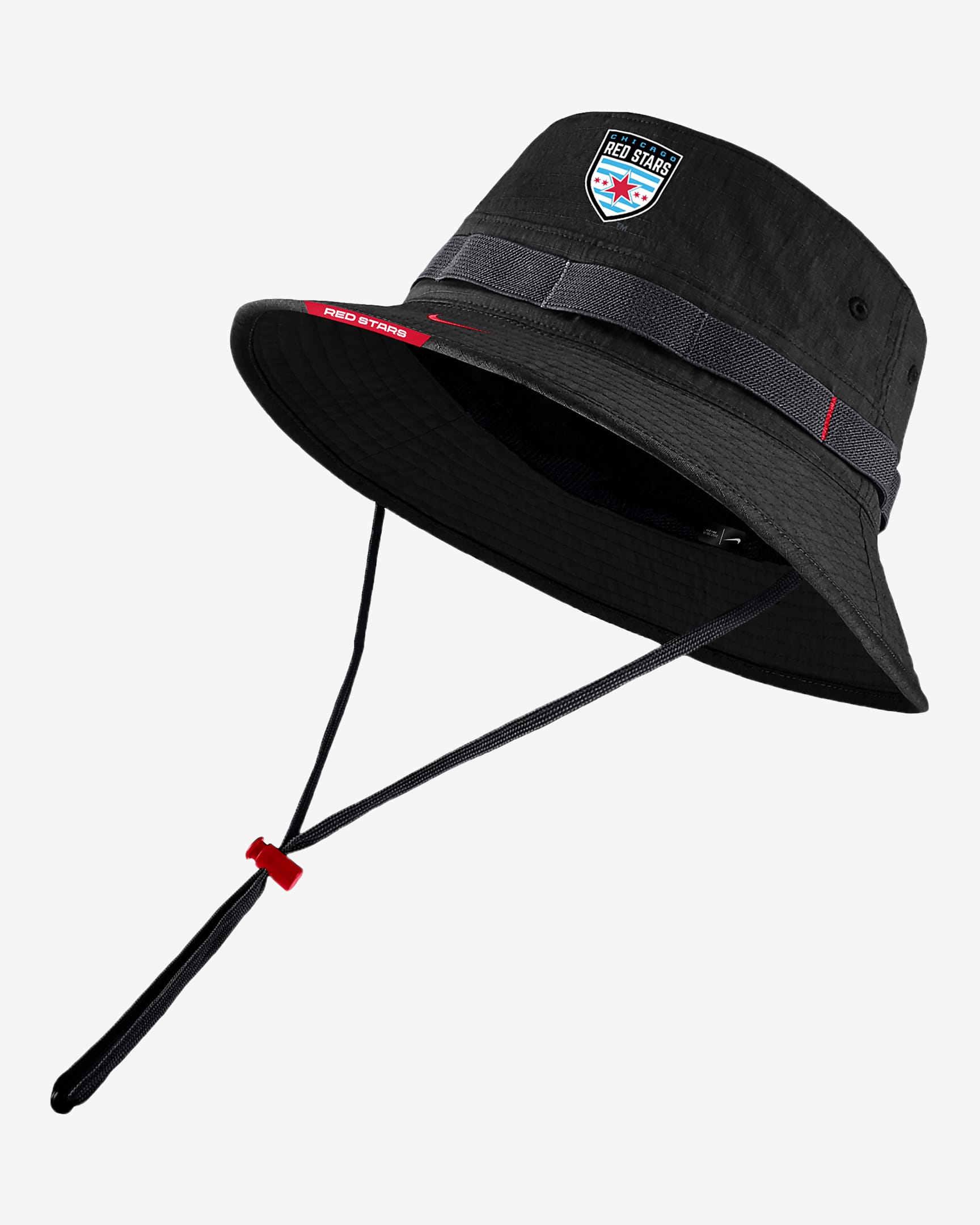 Gorro tipo pescador de fútbol Nike Chicago Red Stars - Negro