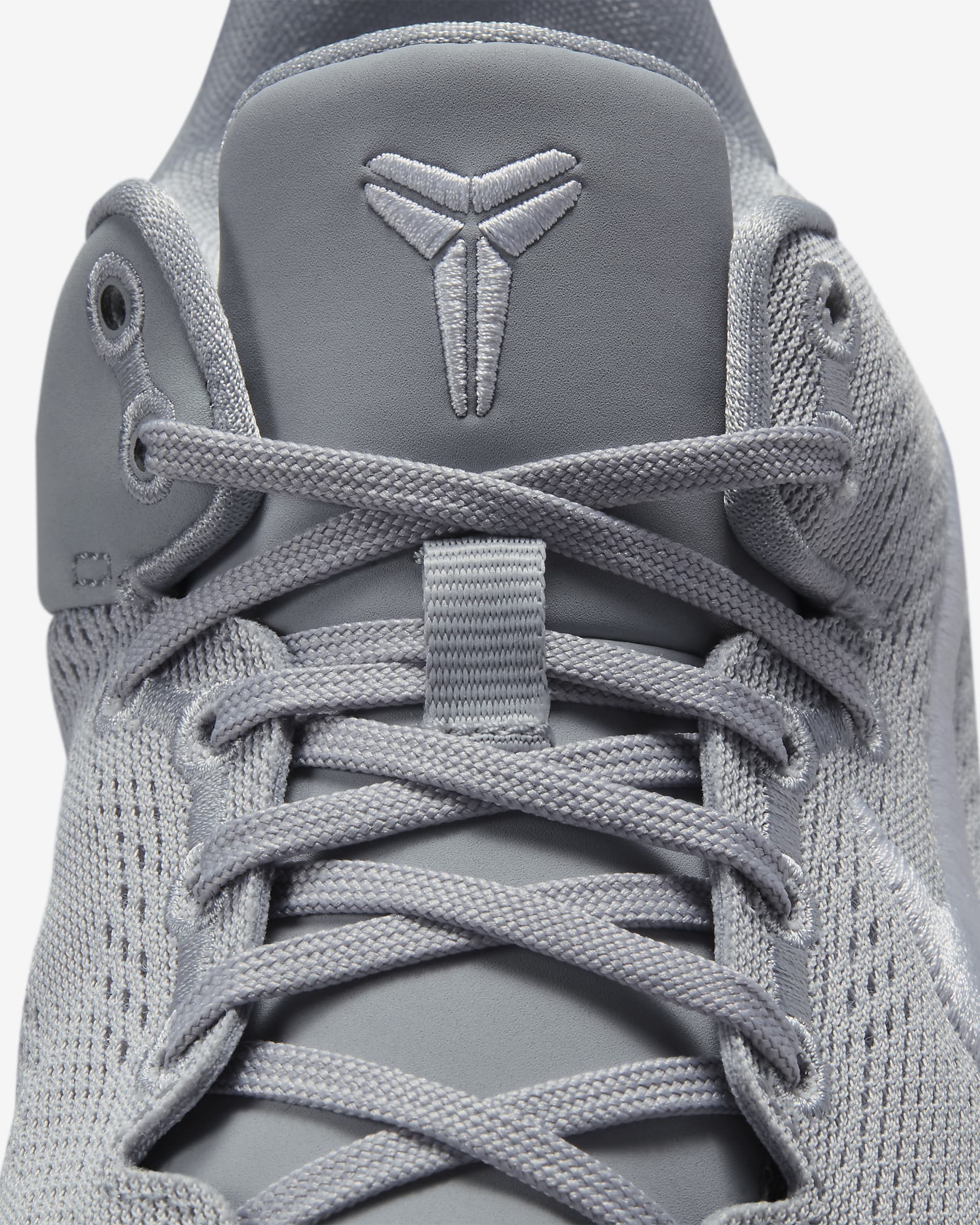 Calzado de básquetbol para niños grandes Kobe 8 - Gris lobo/Gris lobo/Blanco