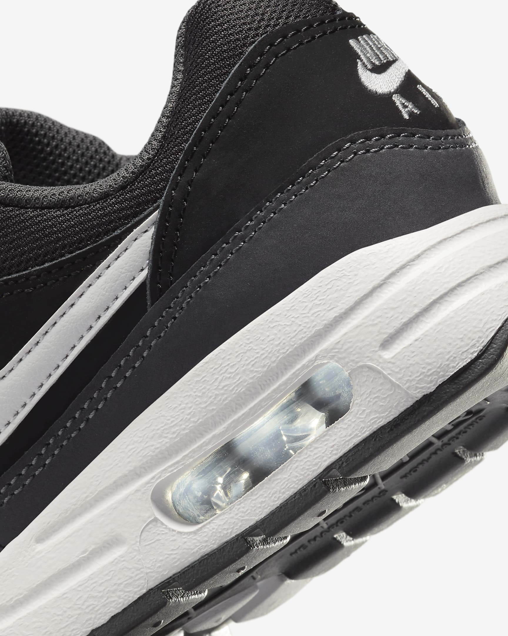 Air Max 1 Older Kids' Shoes - Black/Anthracite/Metallic Silver/White