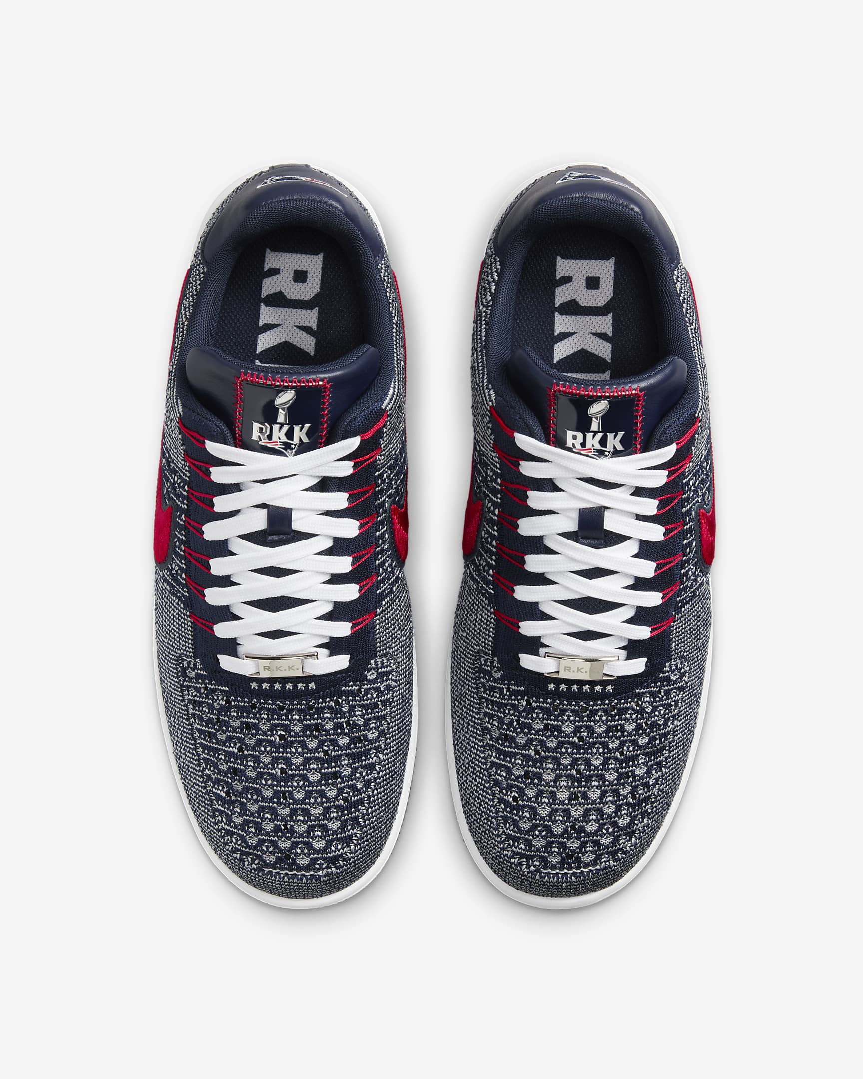 Nike Air Force 1 Ultra Flyknit Low Men's Shoes - Wolf Grey/College Navy/White/University Red