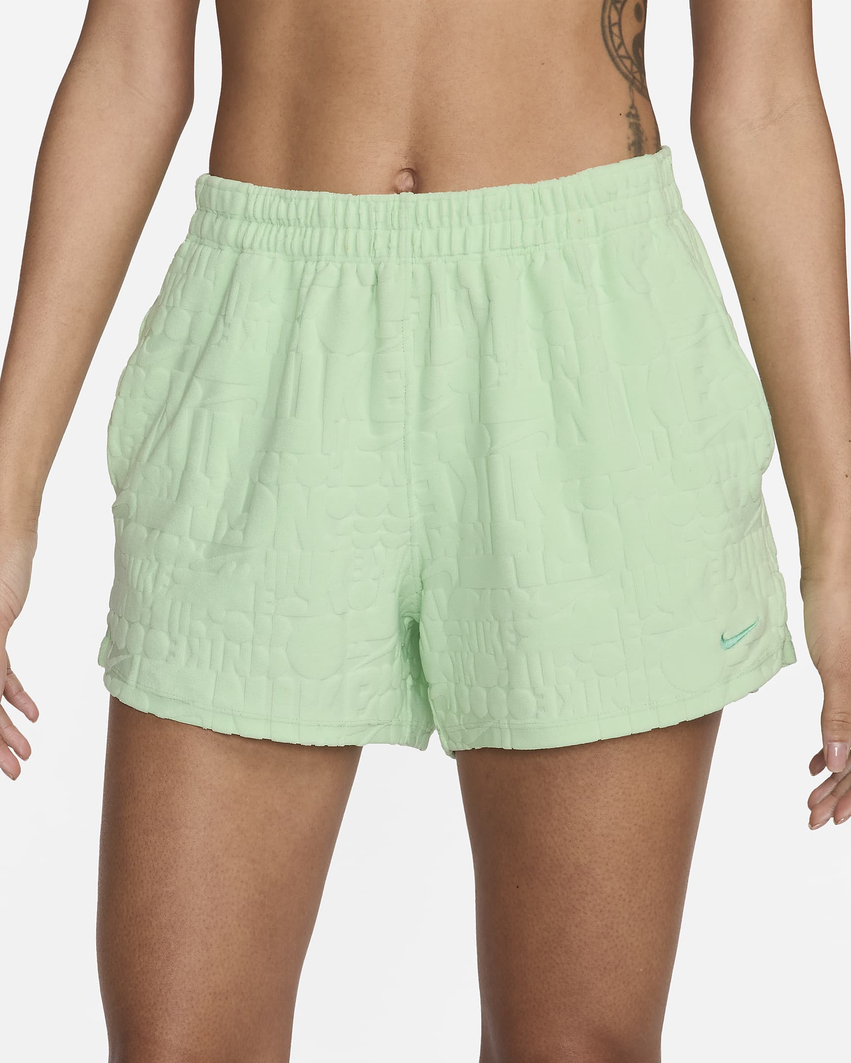 Shorts para salida de baño para mujer Nike Swim Retro Flow - Verde vapor