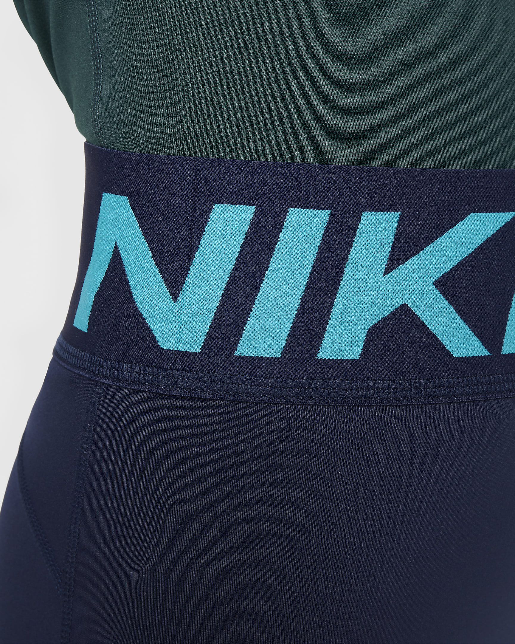 Nike Pro Dri-FIT-shorts til piger - Midnight Navy/Dusty Cactus