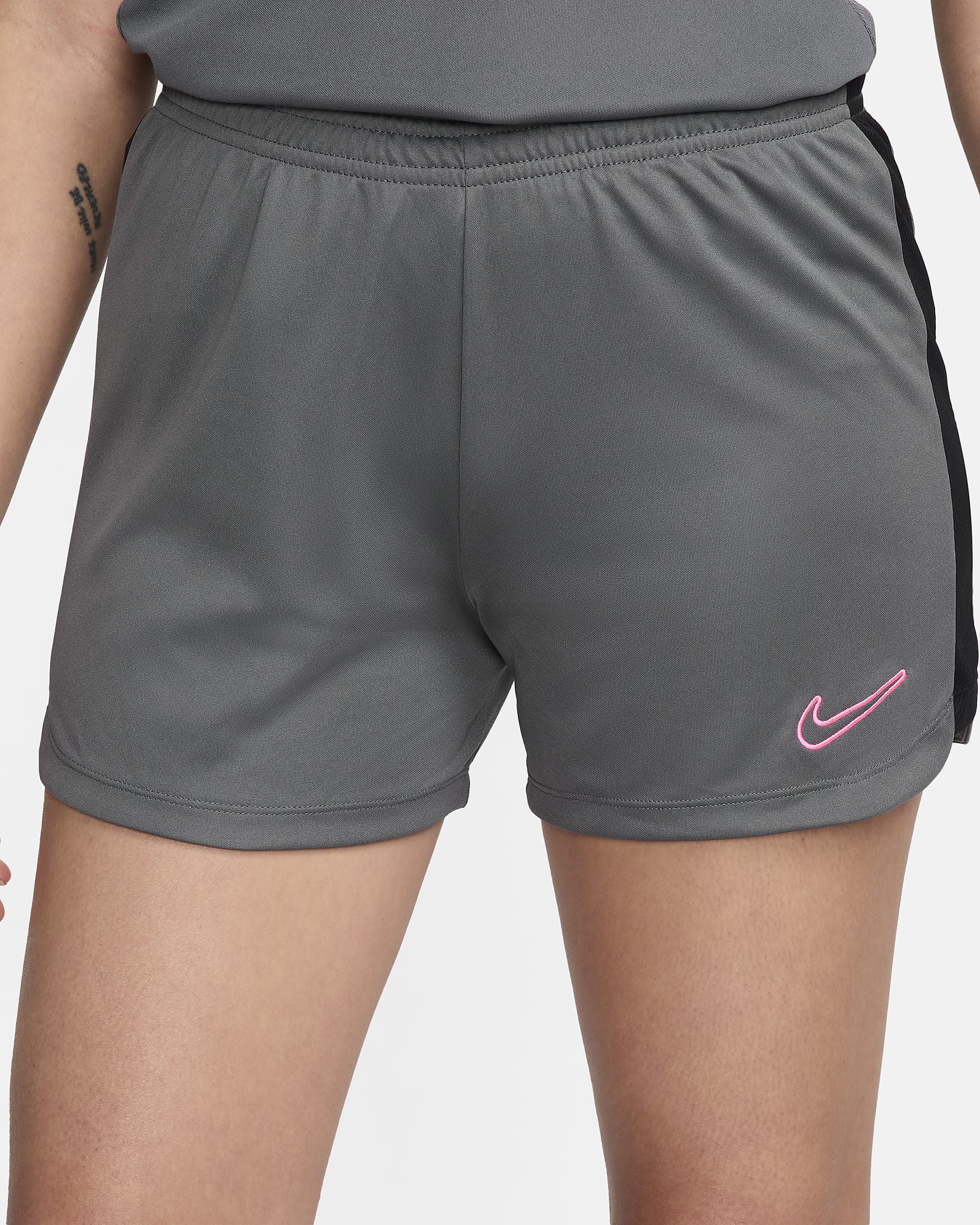 Nike Dri-FIT Academy 23 Women's Football Shorts - Iron Grey/Black/Sunset Pulse