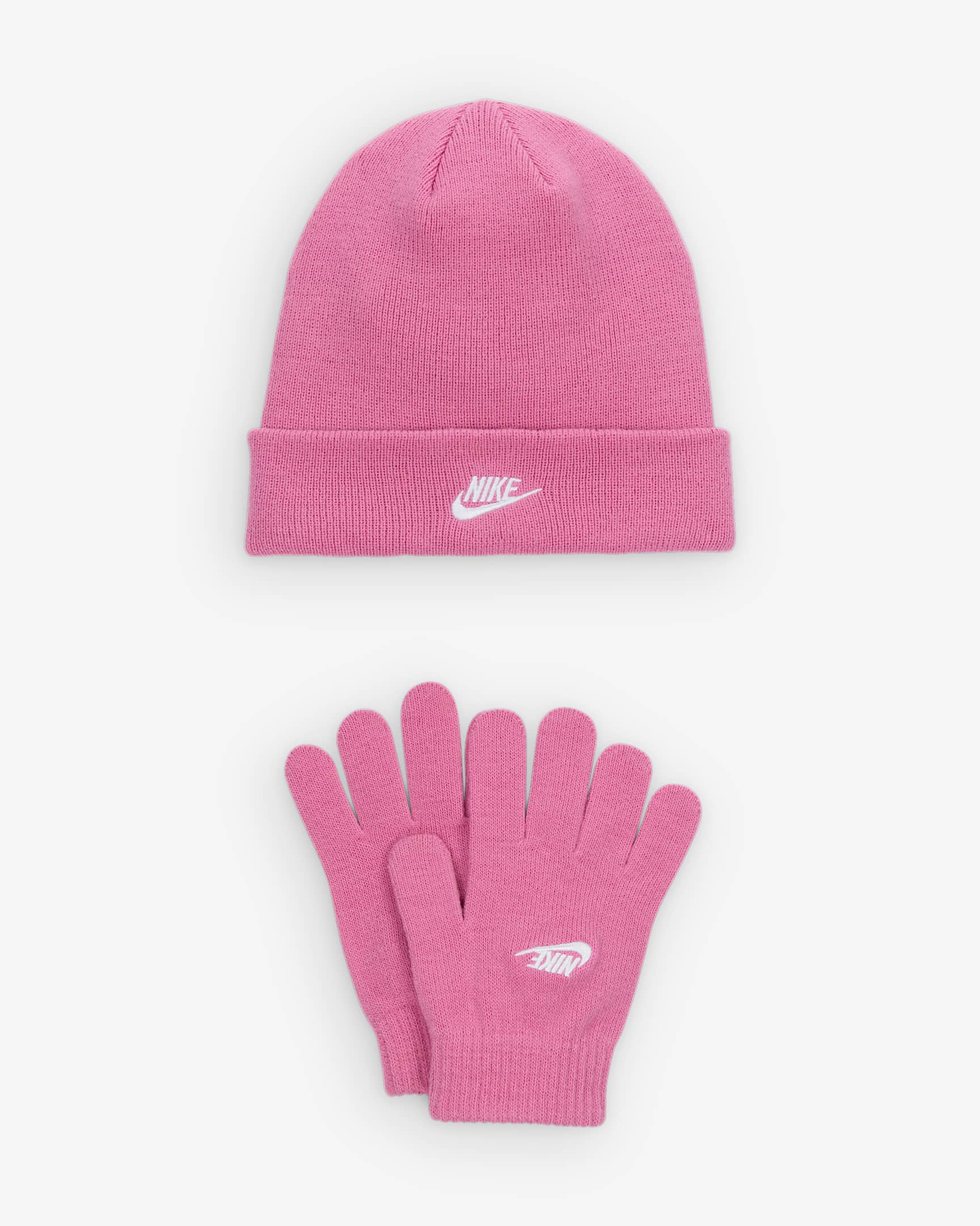 Nike Set aus Club-Mütze und -Handschuhen für jüngere Kinder - Magic Flamingo