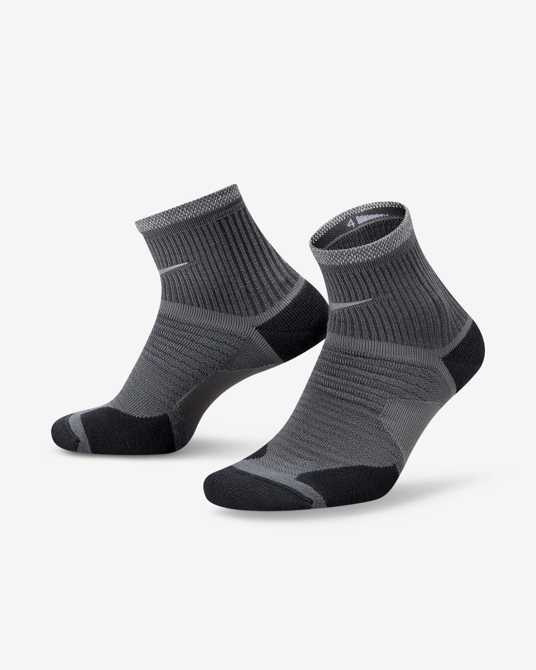 Nike Spark Wool Running Ankle Socks - Smoke Grey/Dark Smoke Grey/Black/Reflect Silver