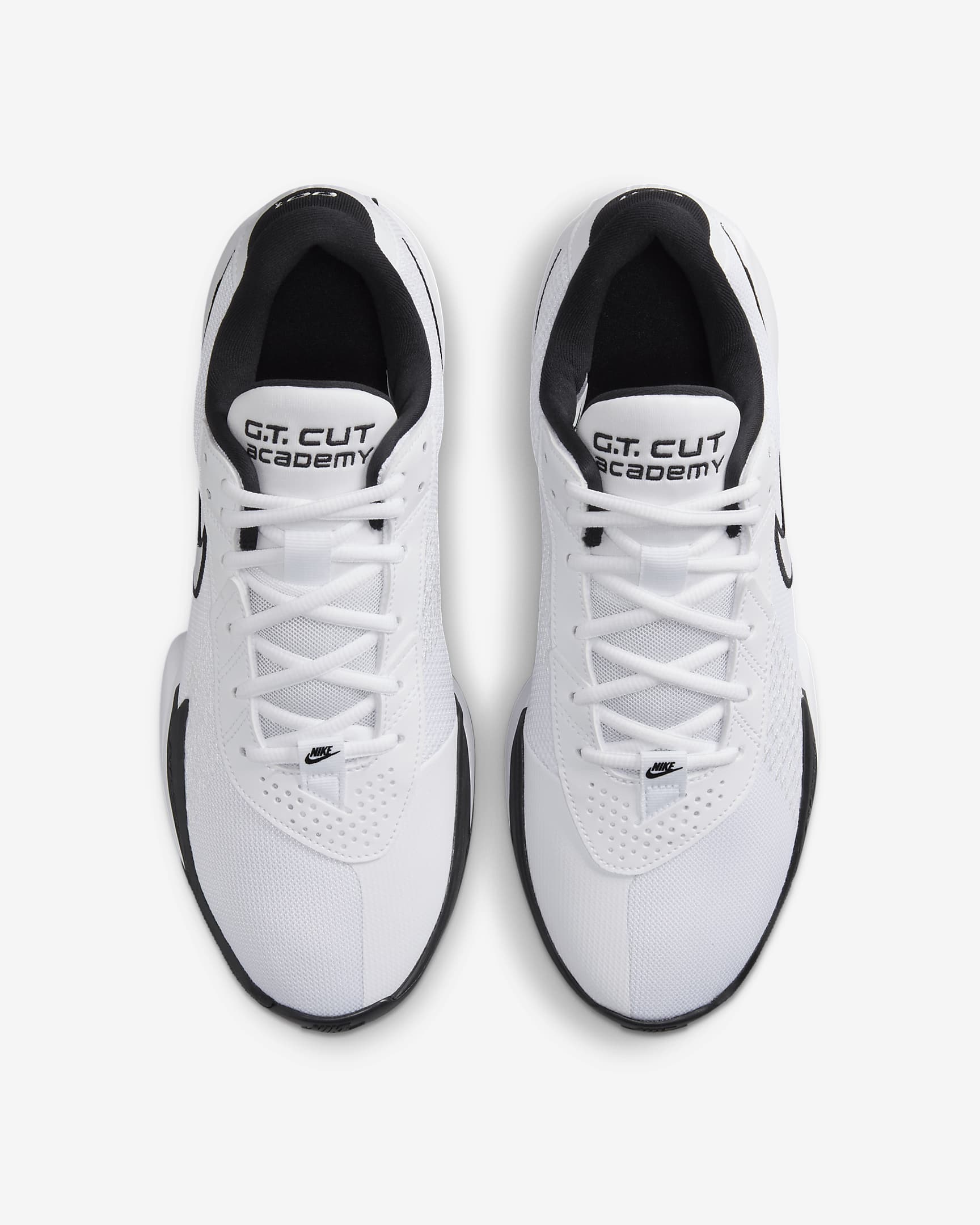 Nike G.T. Cut Academy EP Basketball Shoes - White/Black