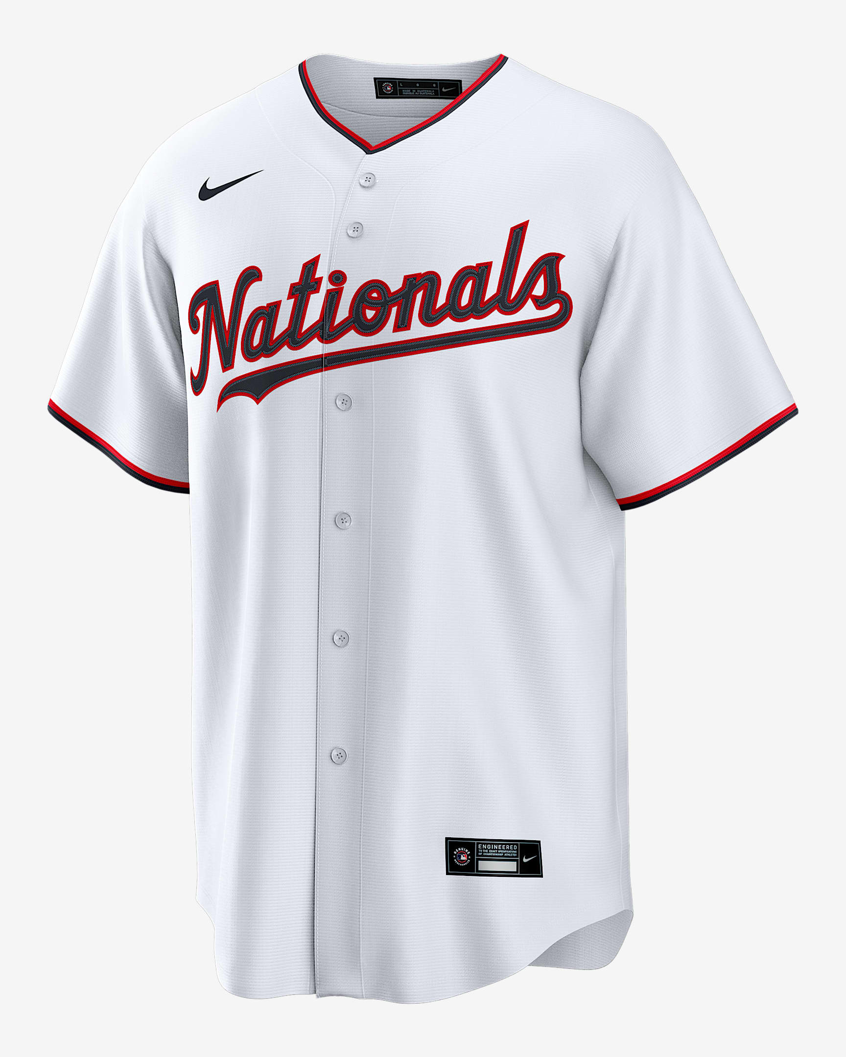 Jersey Nike de la MLB Replica para hombre Dylan Crews Washington Nationals - Blanco