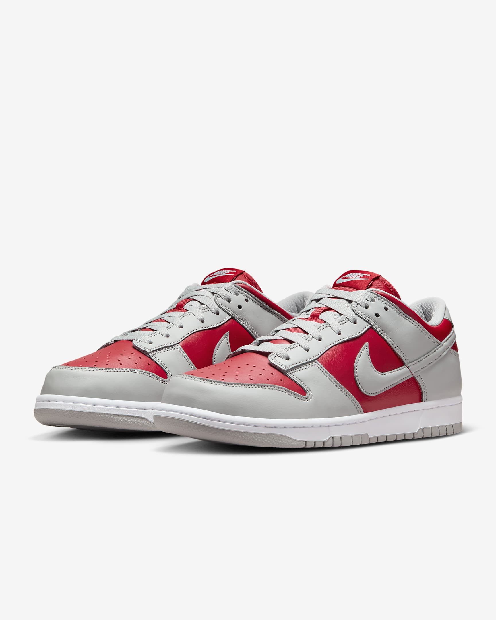 Nike Dunk Low Men's Shoes - Varsity Red/White/Silver