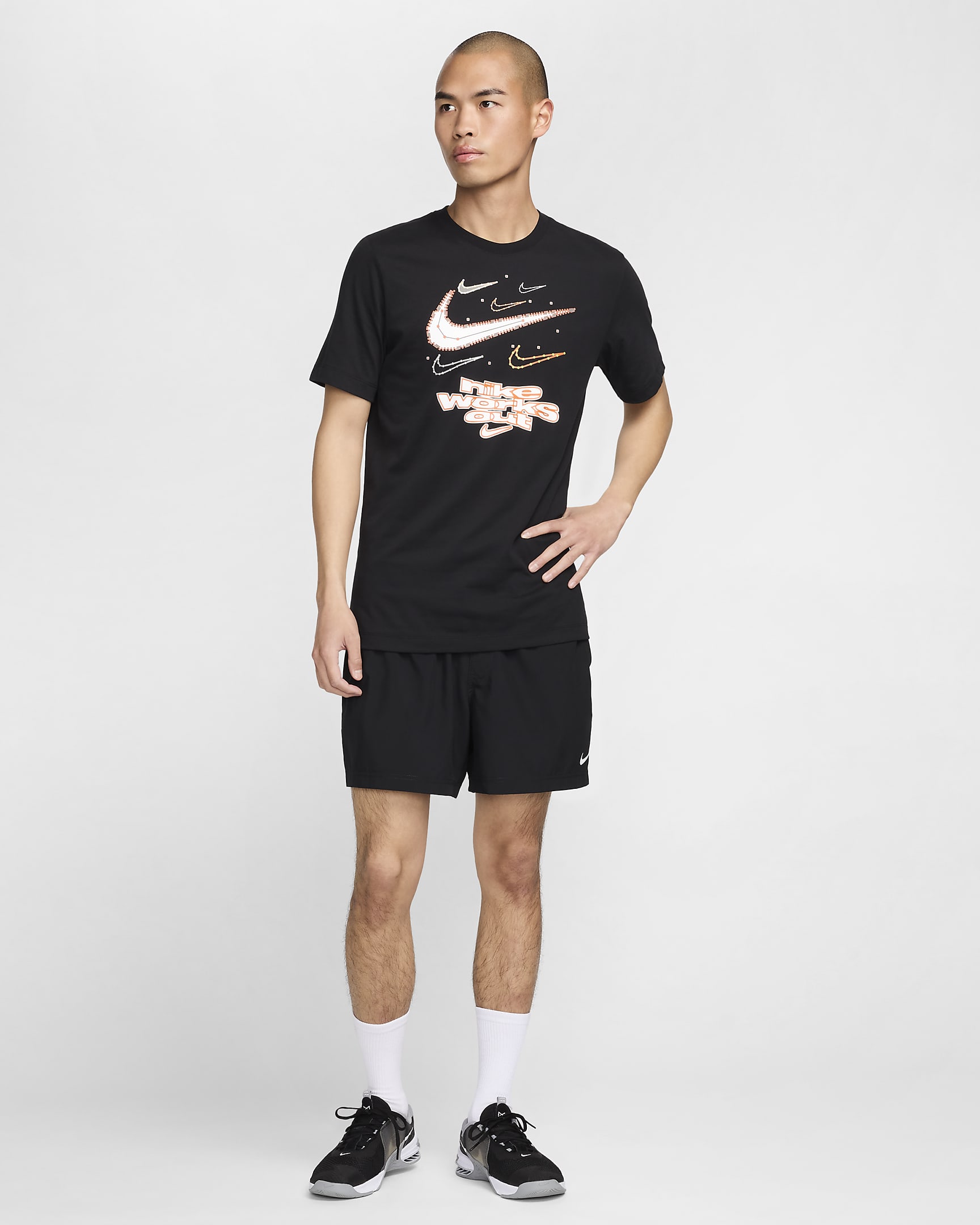 Nike Men's Dri-FIT Fitness T-Shirt - Black