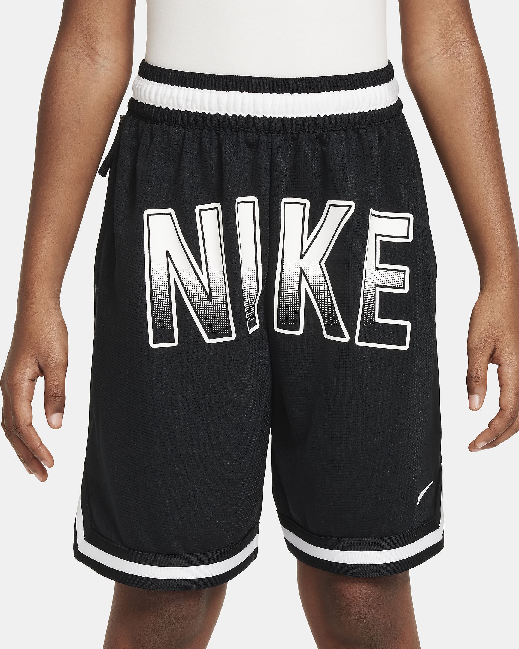 Nike DNA Culture of Basketball Big Kids' Dri-FIT Shorts - Black/White