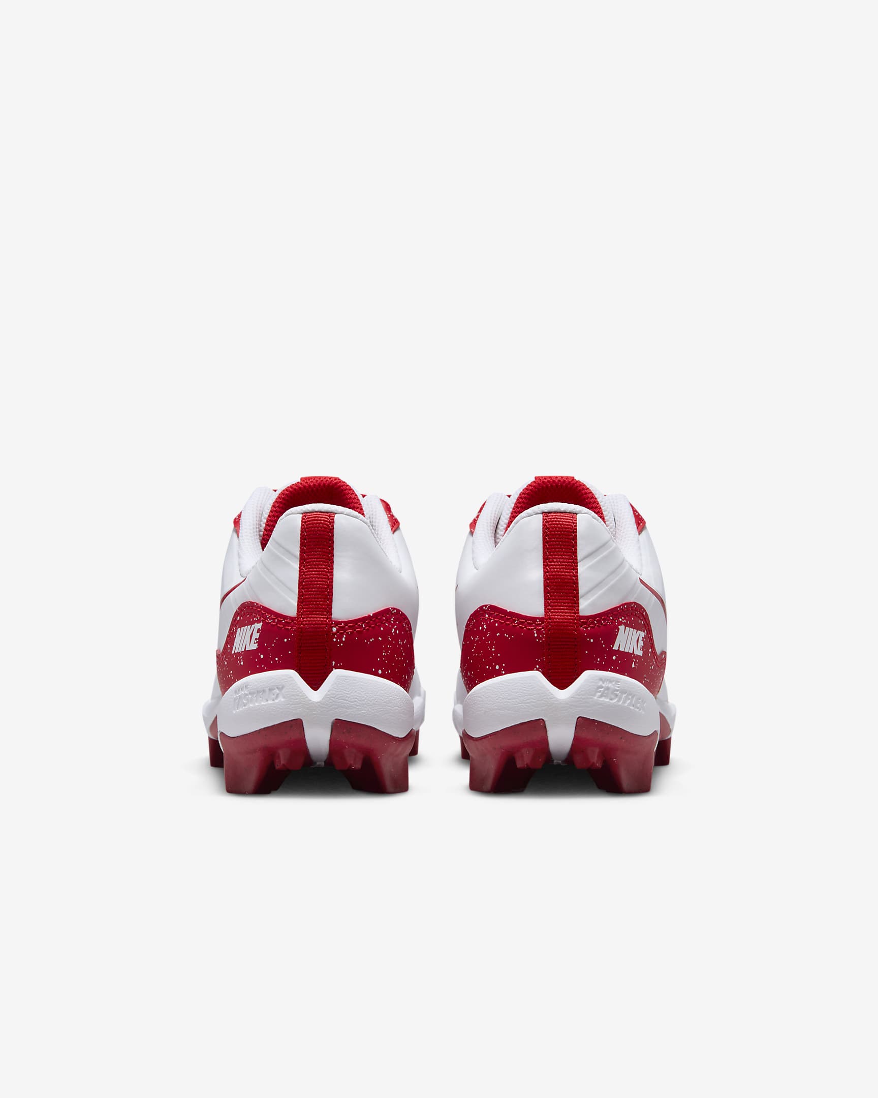 Tacos de béisbol para niños talla pequeña/grande Nike Alpha Huarache 4 Keystone - Blanco/Rojo universitario