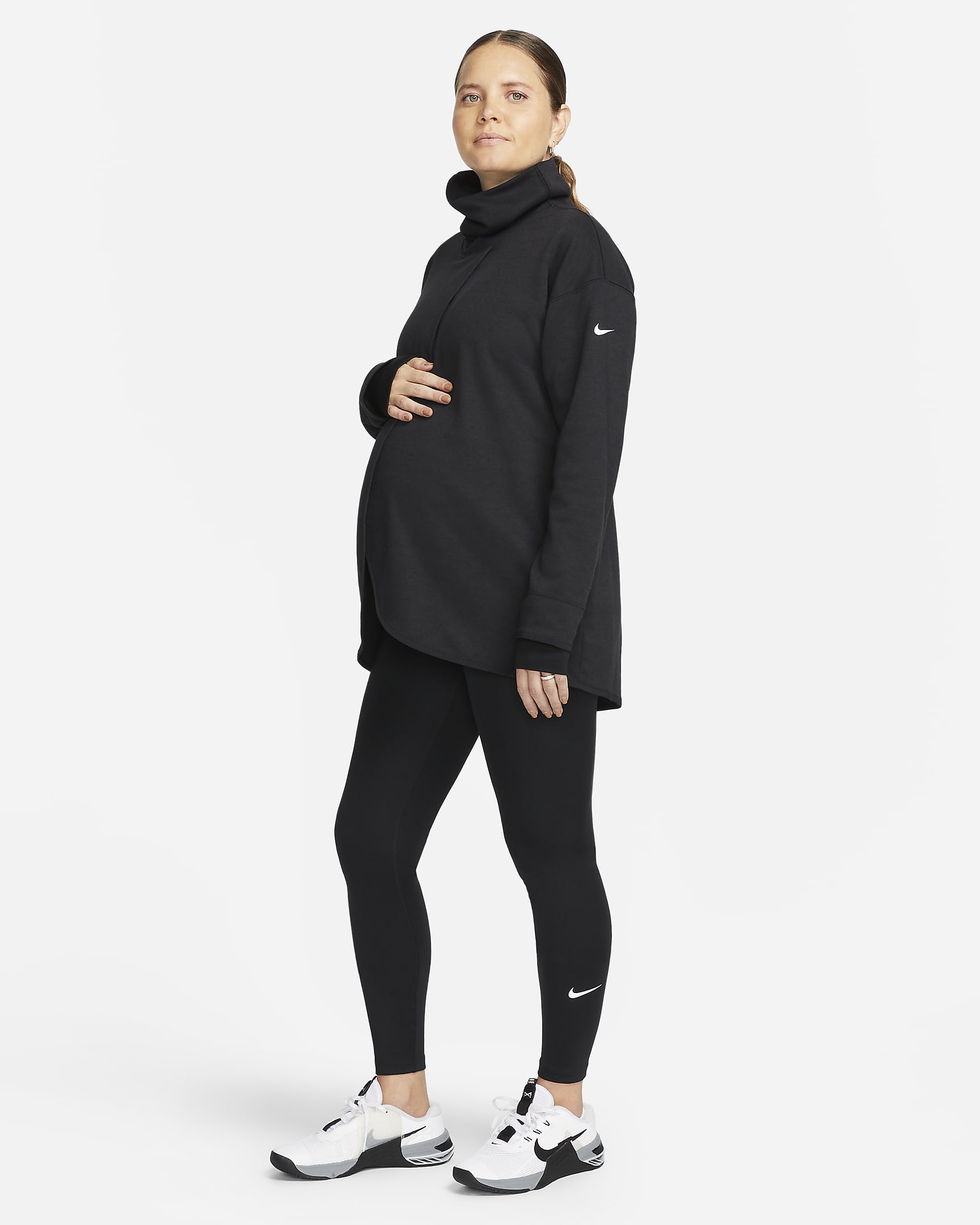 Nike (M) Women's Reversible Pullover (Maternity) - Black/Black/White