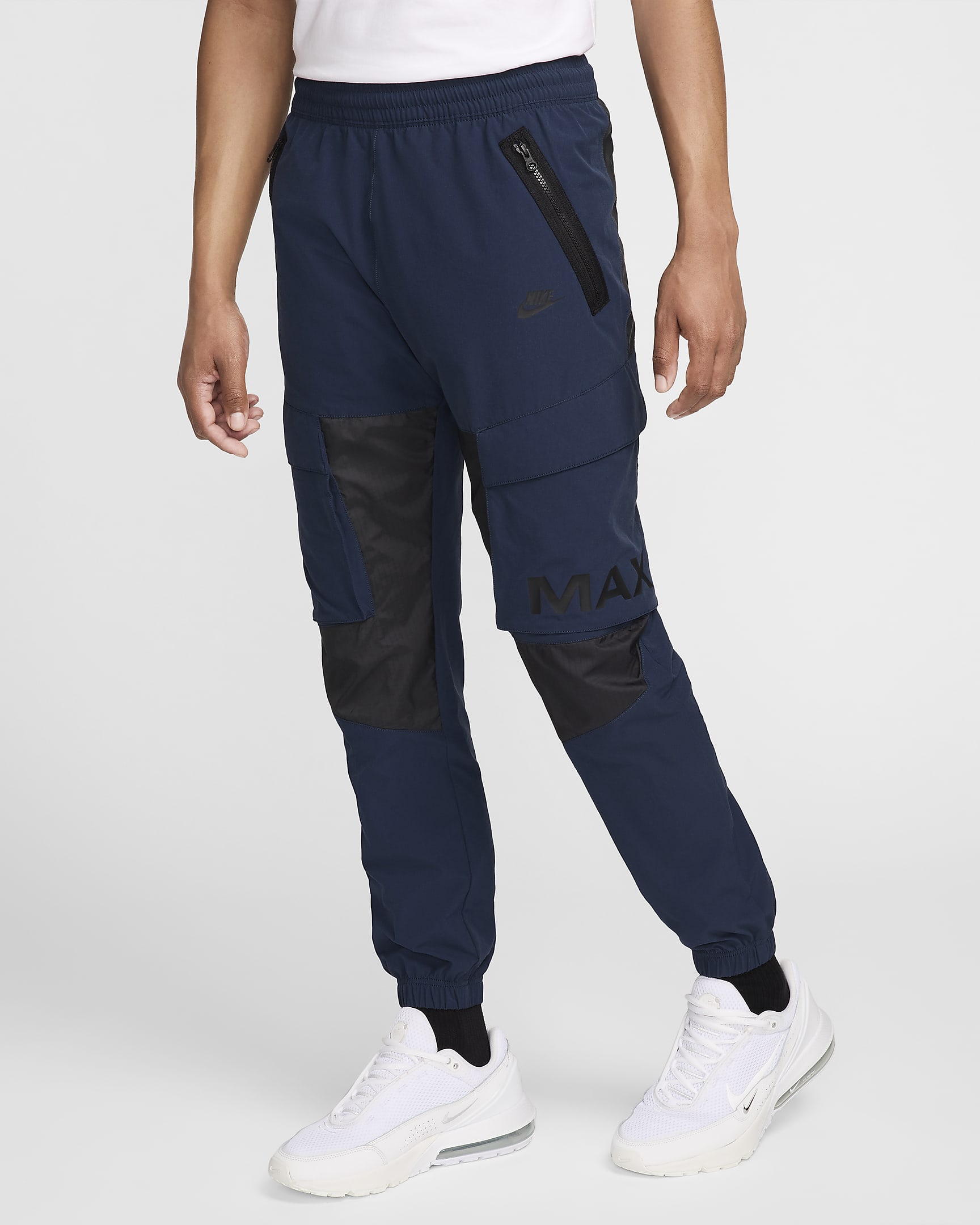 Nike Sportswear Air Max Men's Woven Cargo Trousers - Armoury Navy/Dark Smoke Grey/Black