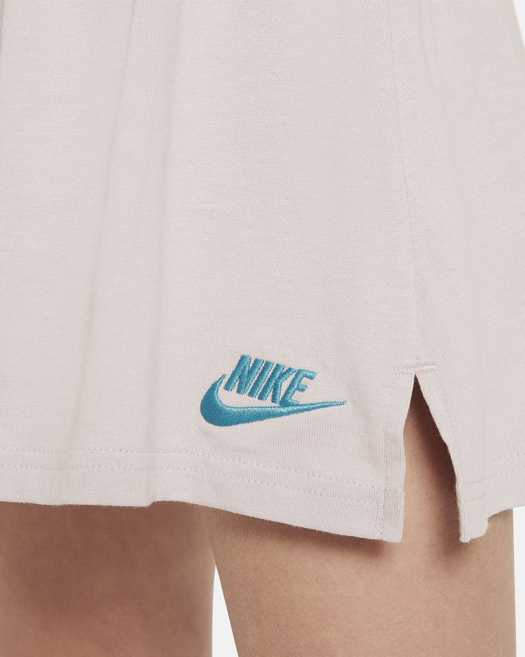 Nike Sportswear-shorts til større børn (piger) - Platinum Violet/Aquamarine