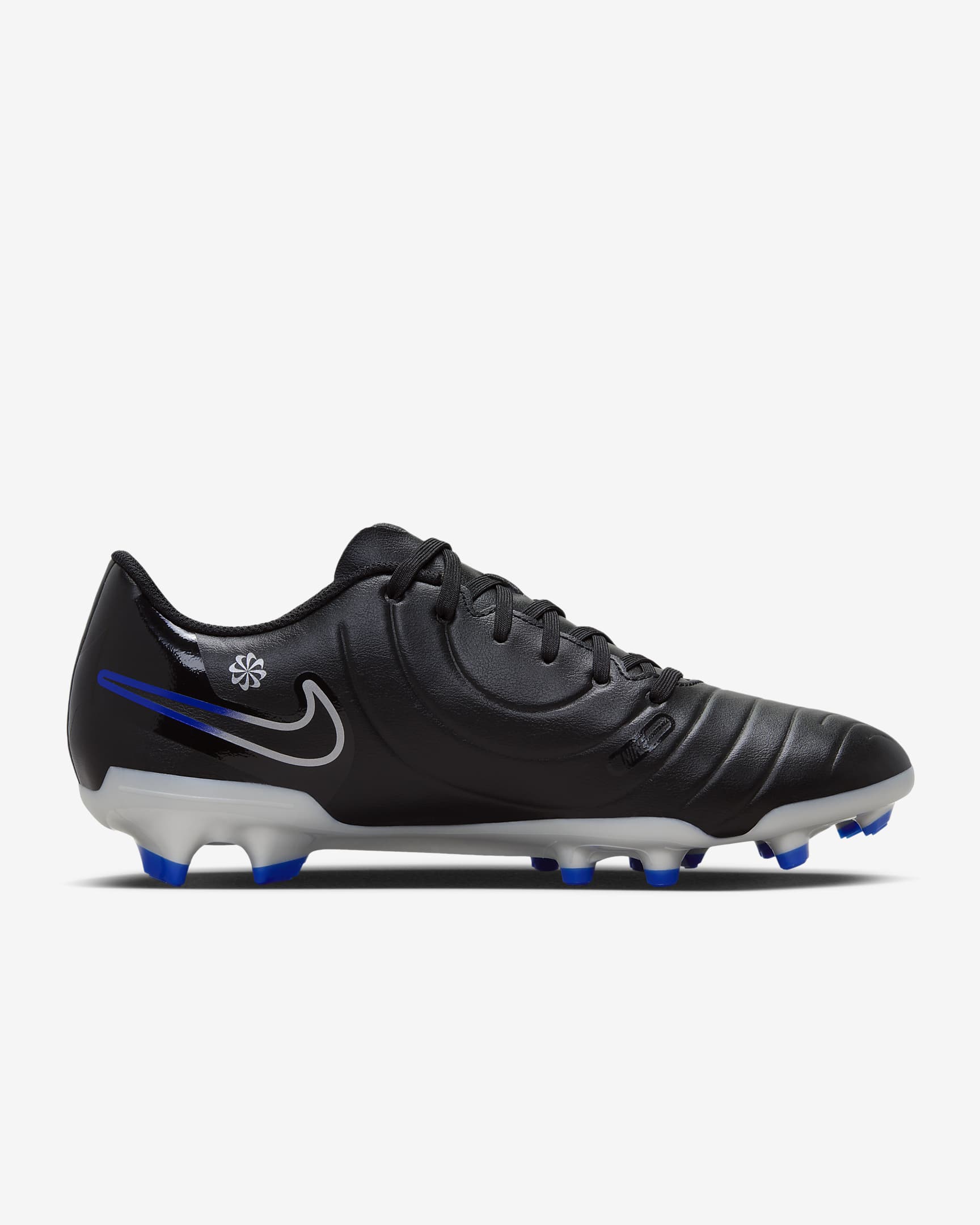 Nike Tiempo Legend 10 Club Multi-Ground Low-Top Football Boot - Black/Hyper Royal/Chrome