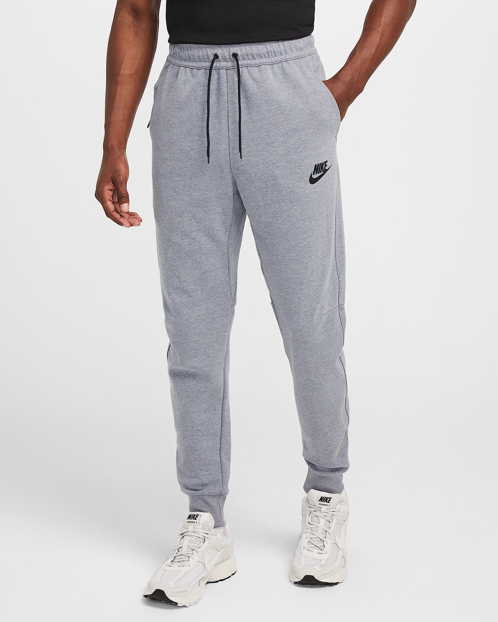 Joggers de tejido Fleece para hombre Nike Sportswear Tech Essentials - Obsidiana/Jaspeado/Negro/Negro