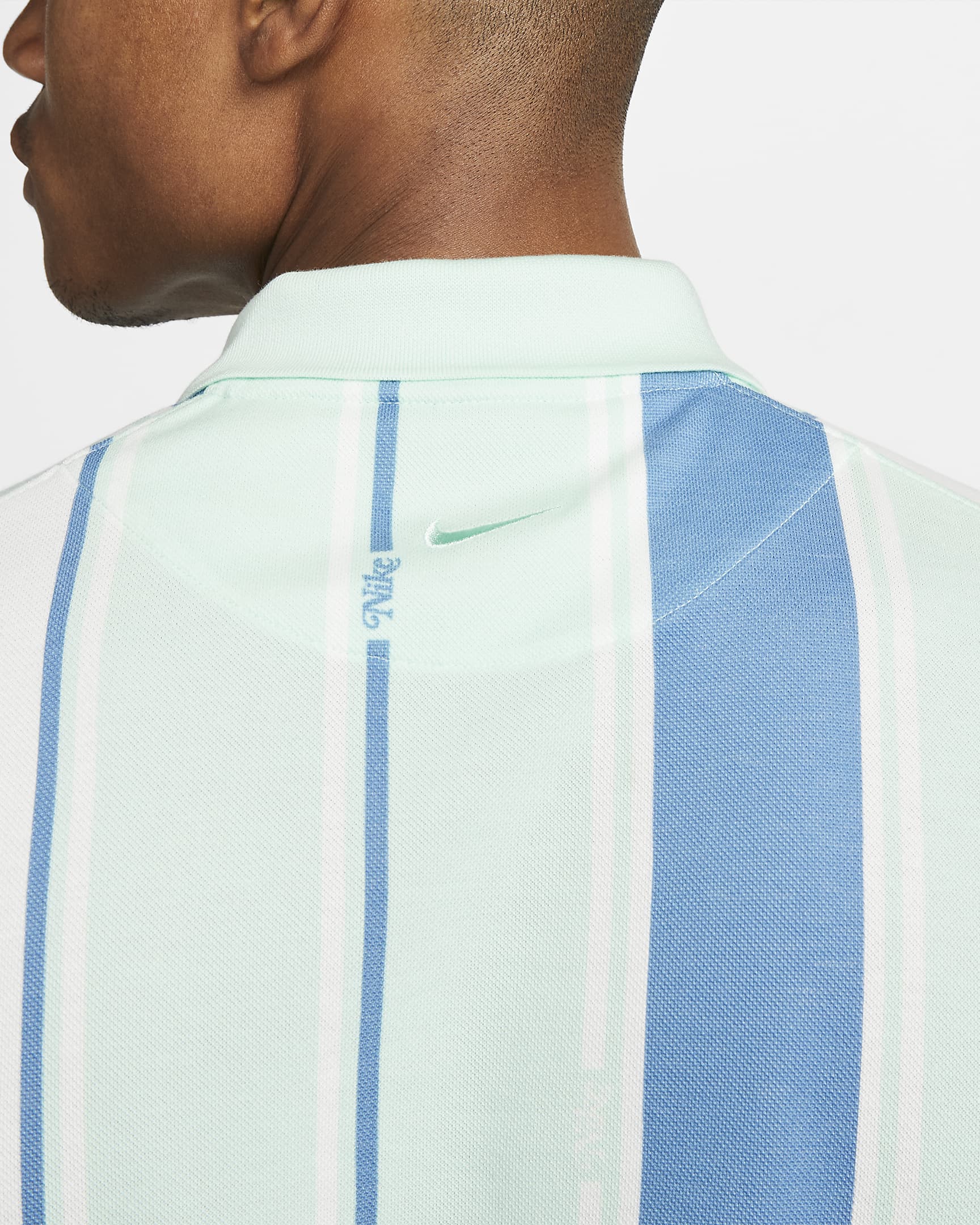 The Nike Polo Men's Striped Polo - Mint Foam/Mint Foam