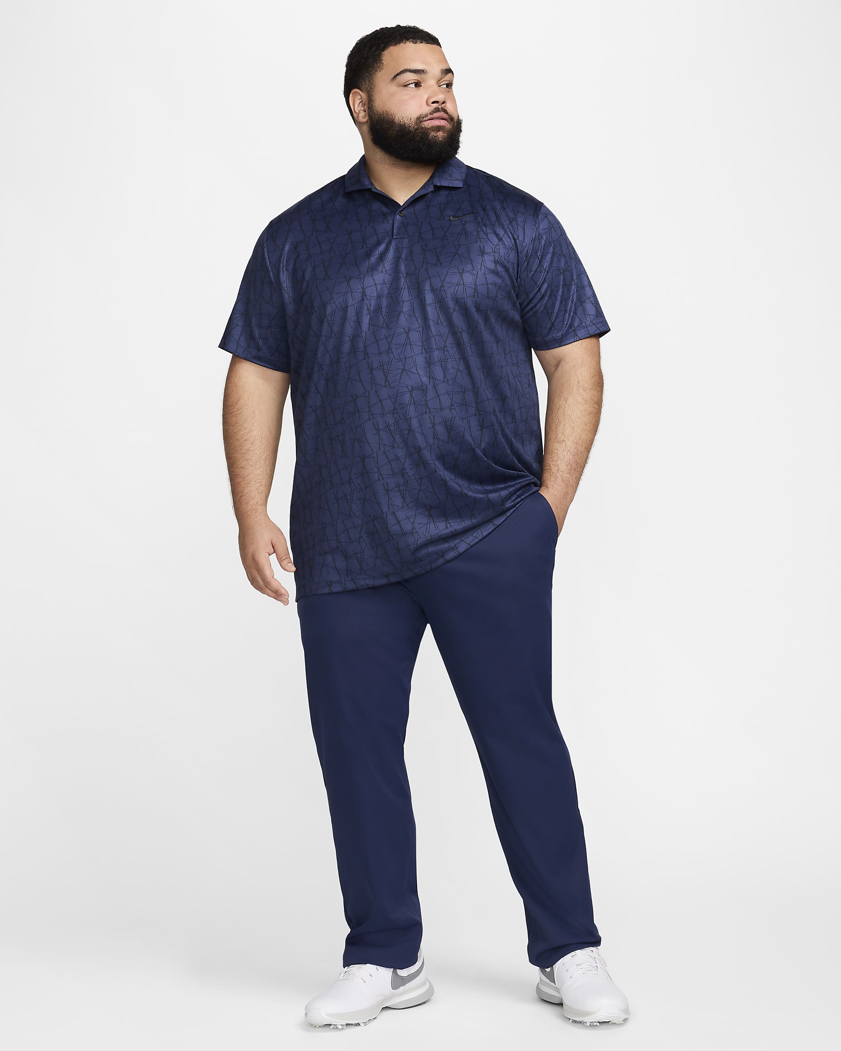 Nike Tour Repel Pantalón chino de golf de ajuste entallado - Hombre - Midnight Navy/Negro