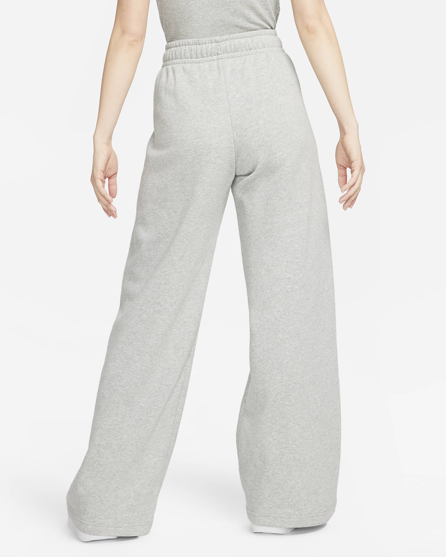 Nike Sportswear Club Fleece Women's Mid-Rise Wide-Leg Tracksuit Bottoms ...