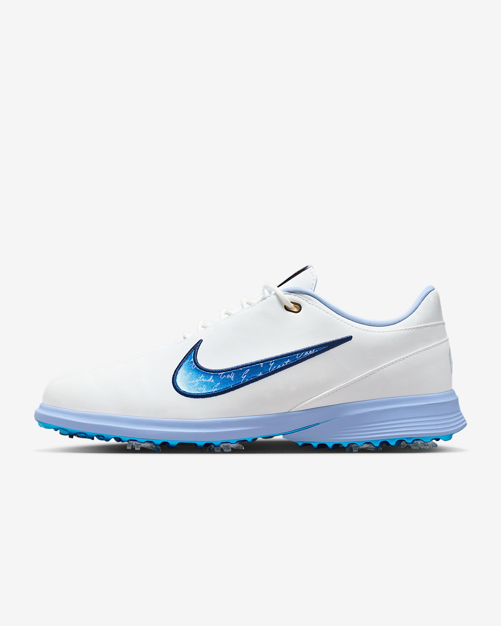 Nike Victory Tour 4 x Eastside Golf Golf Shoes - White/Aluminum/Metallic Gold/Blue Void