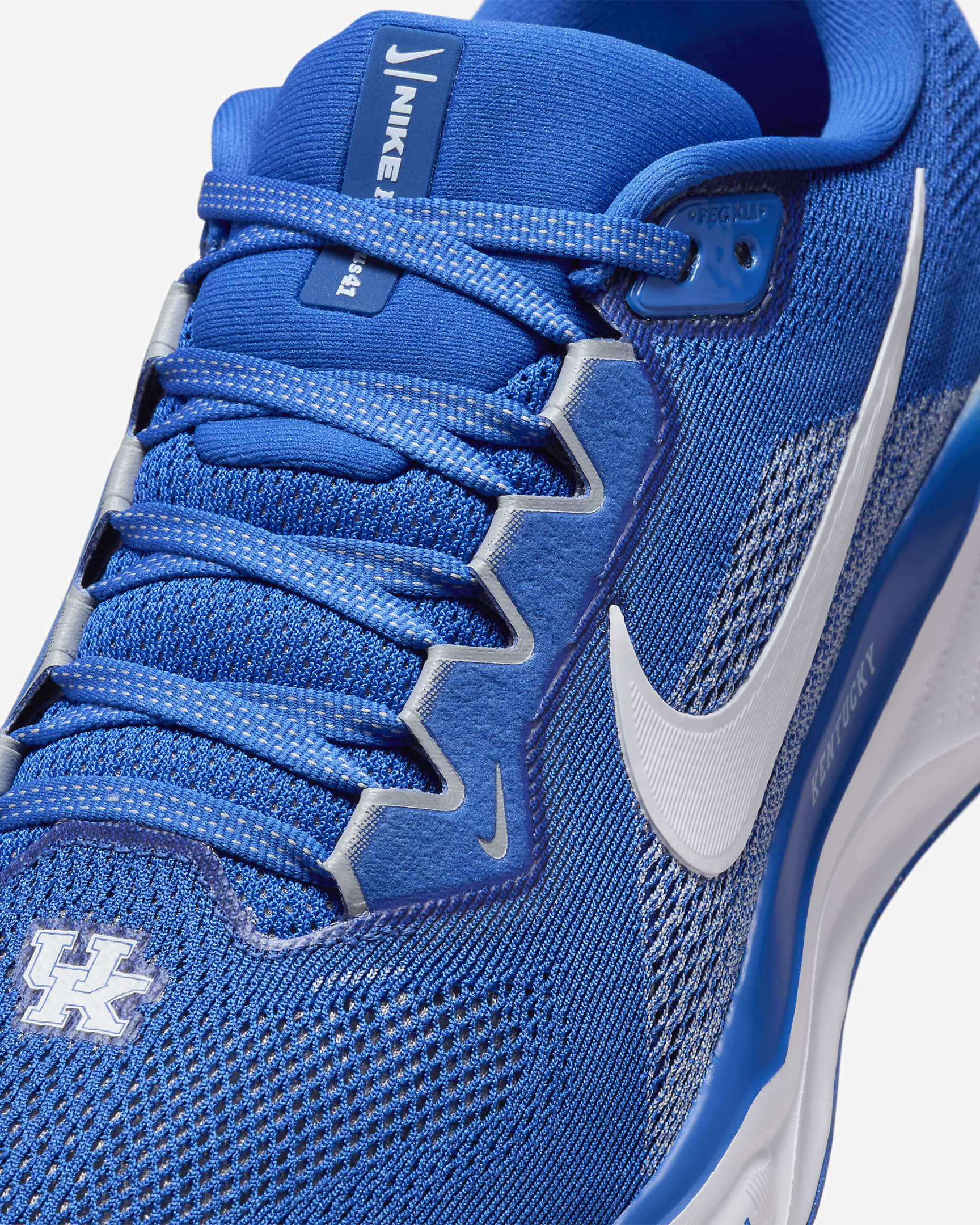 Kentucky Pegasus 41 Men's Nike College Road Running Shoes - Game Royal/White/Wolf Grey/White