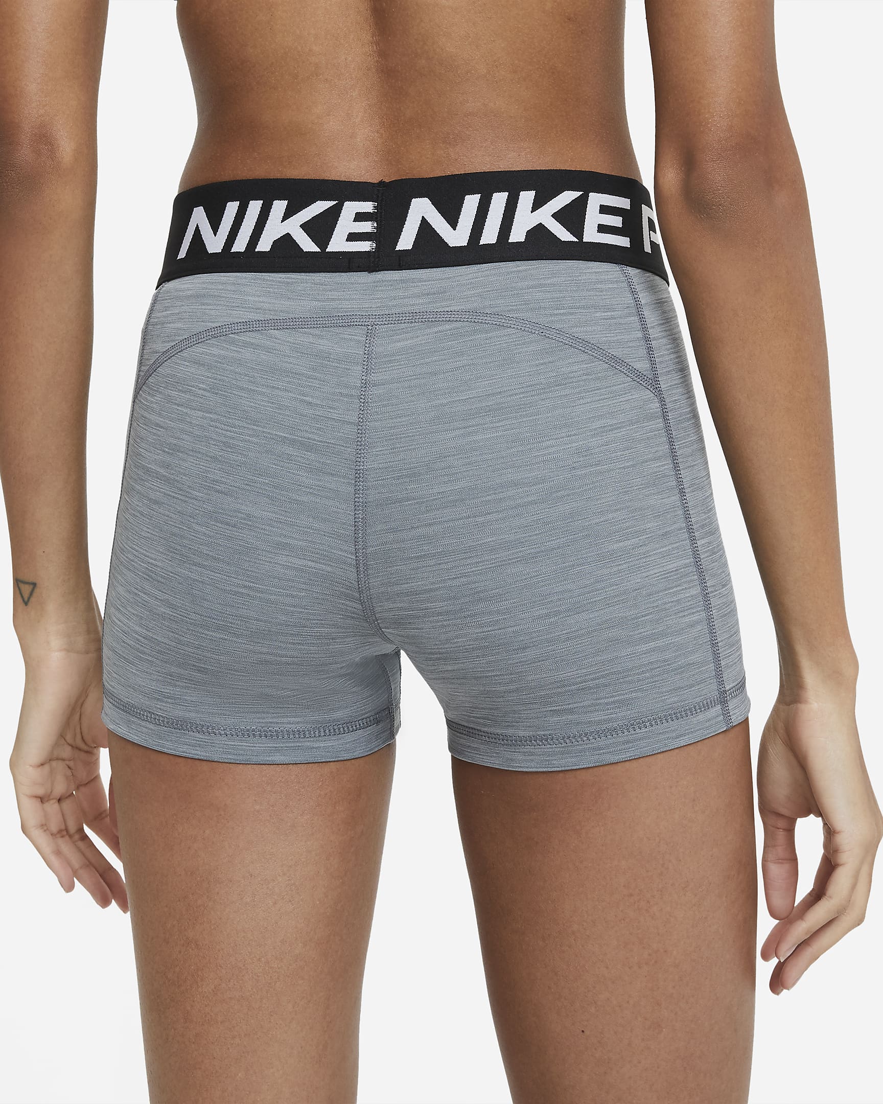 Nike Pro Women's 3" Shorts - Smoke Grey/Heather/Black/Black