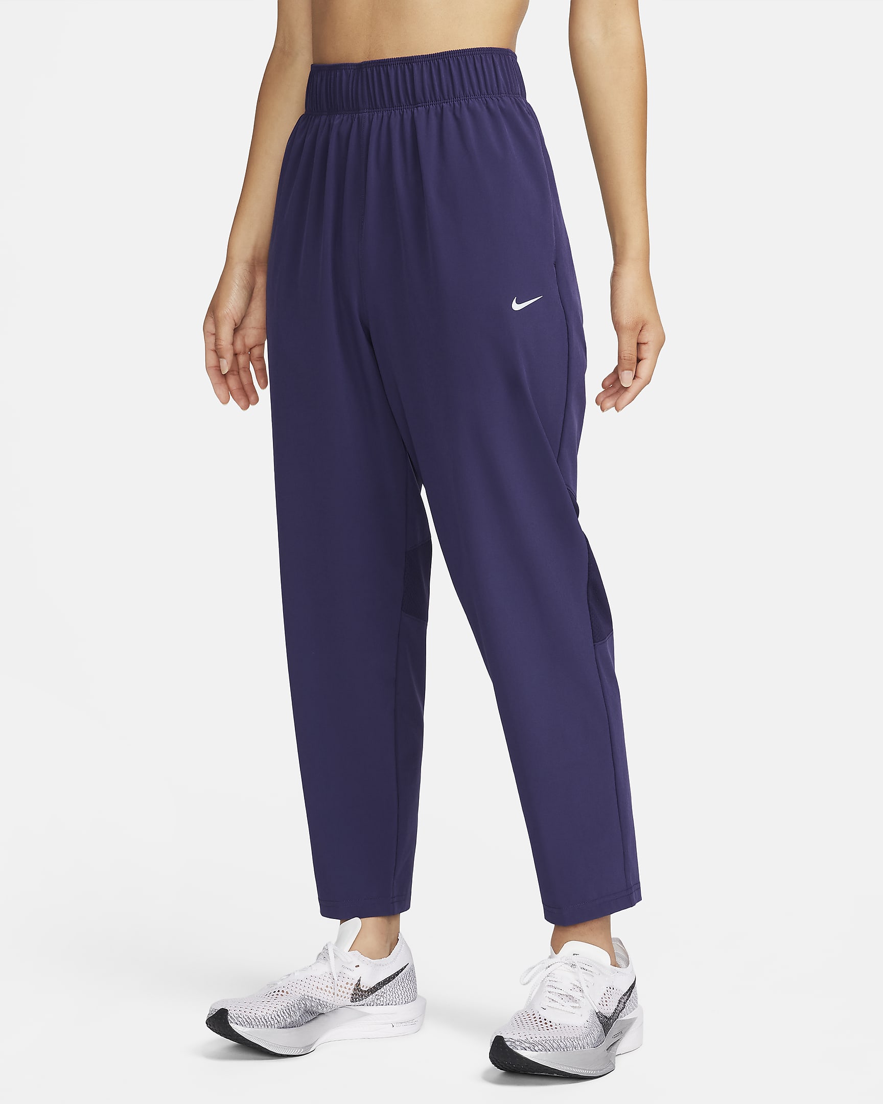 Nike Dri-FIT Fast Women's Mid-Rise 7/8 Running Trousers - Purple Ink