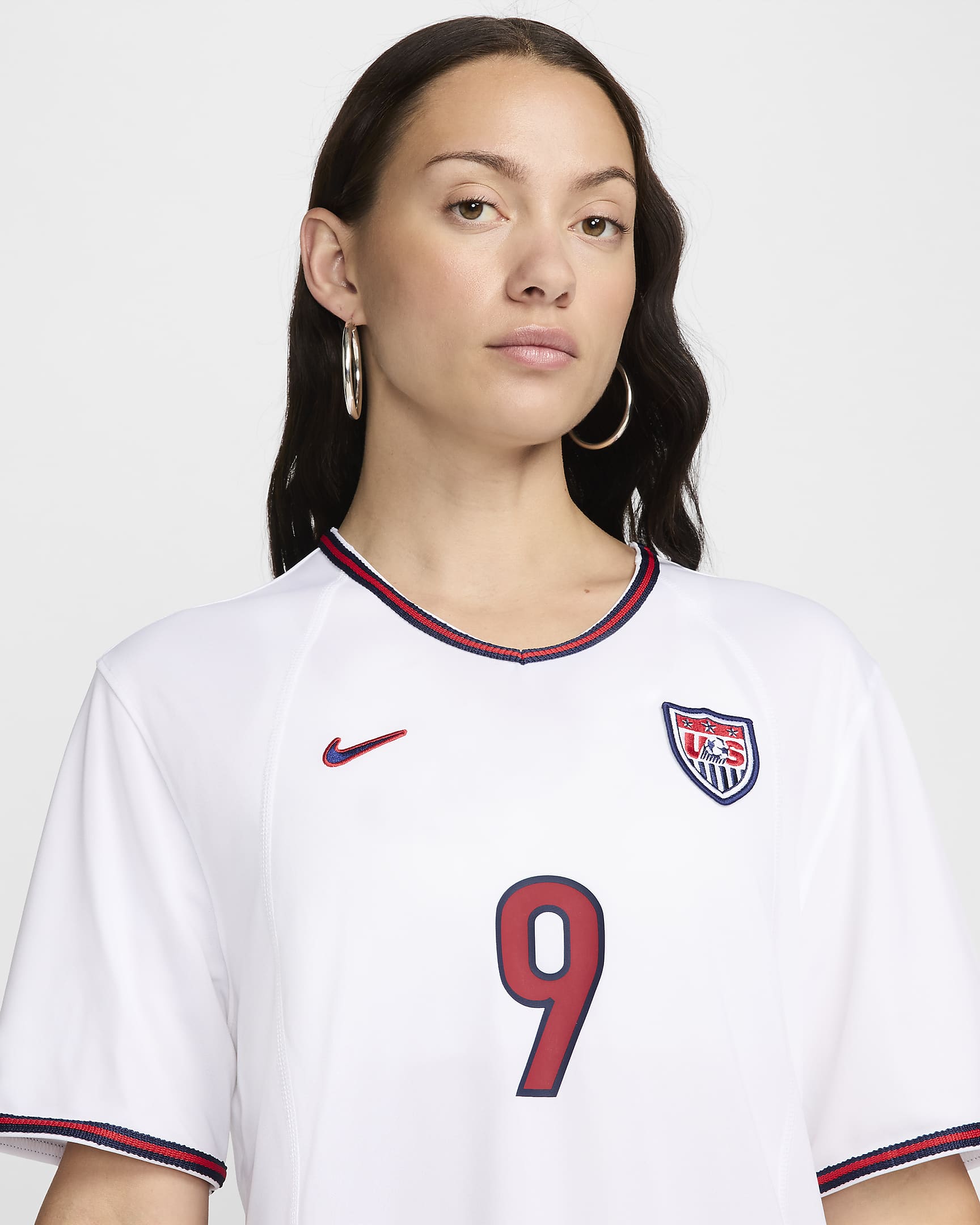 Mia Hamm USWNT 1999 Reissue Women's Nike Football Replica Shirt - White/Royal Blue