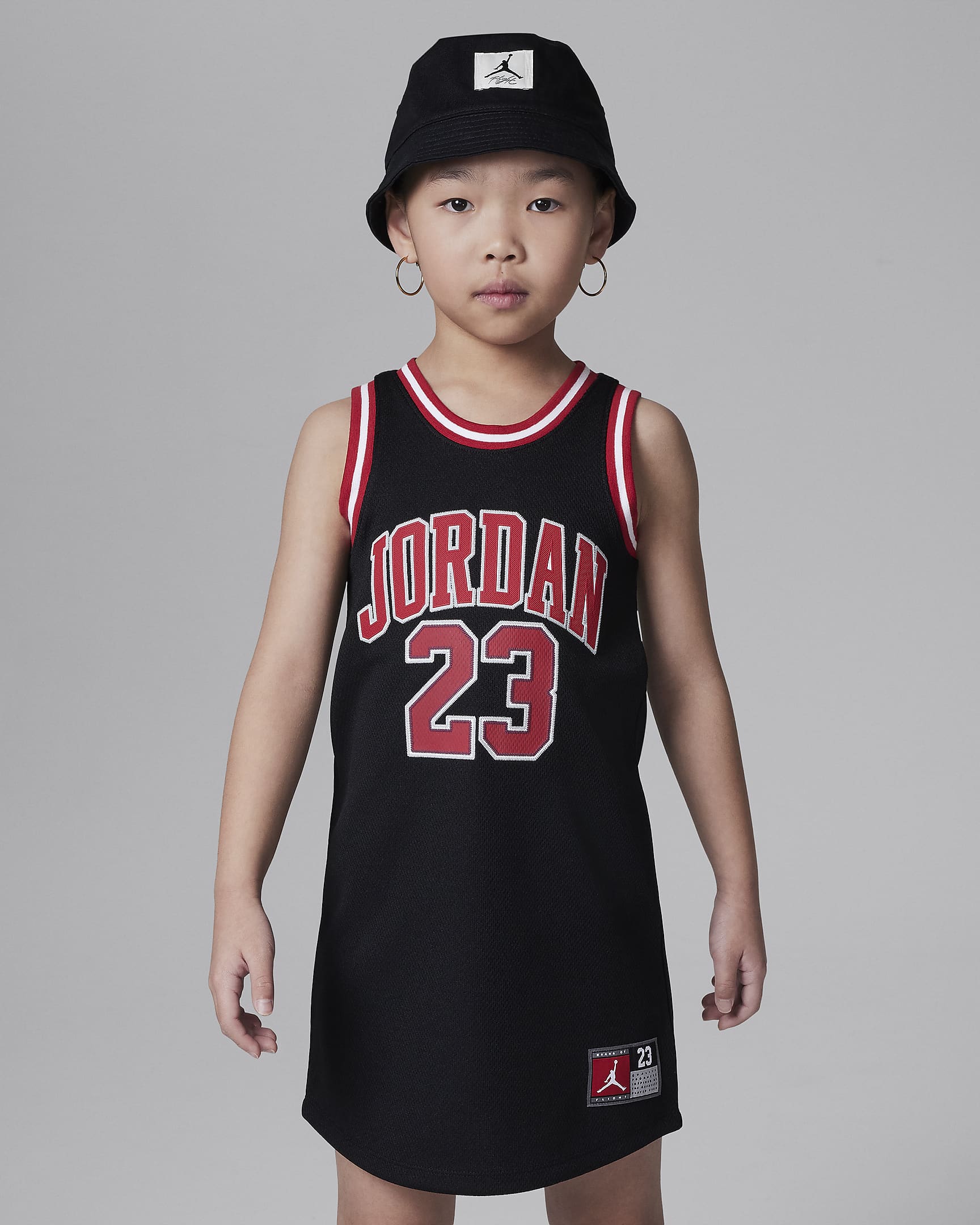 Jordan 23 Jersey ruha gyerekeknek - Fekete