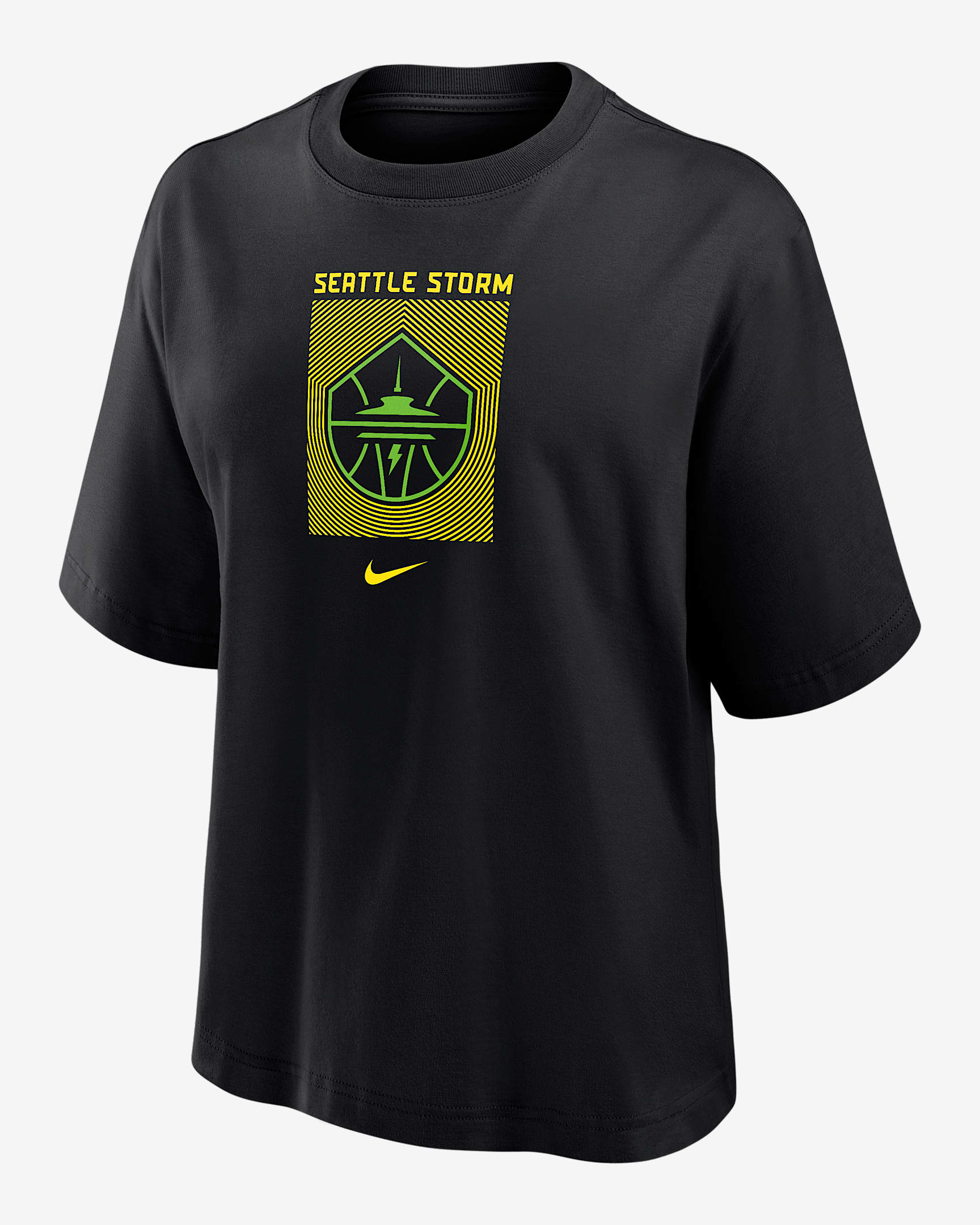 Seattle Storm Women's Nike WNBA Boxy T-Shirt - Black