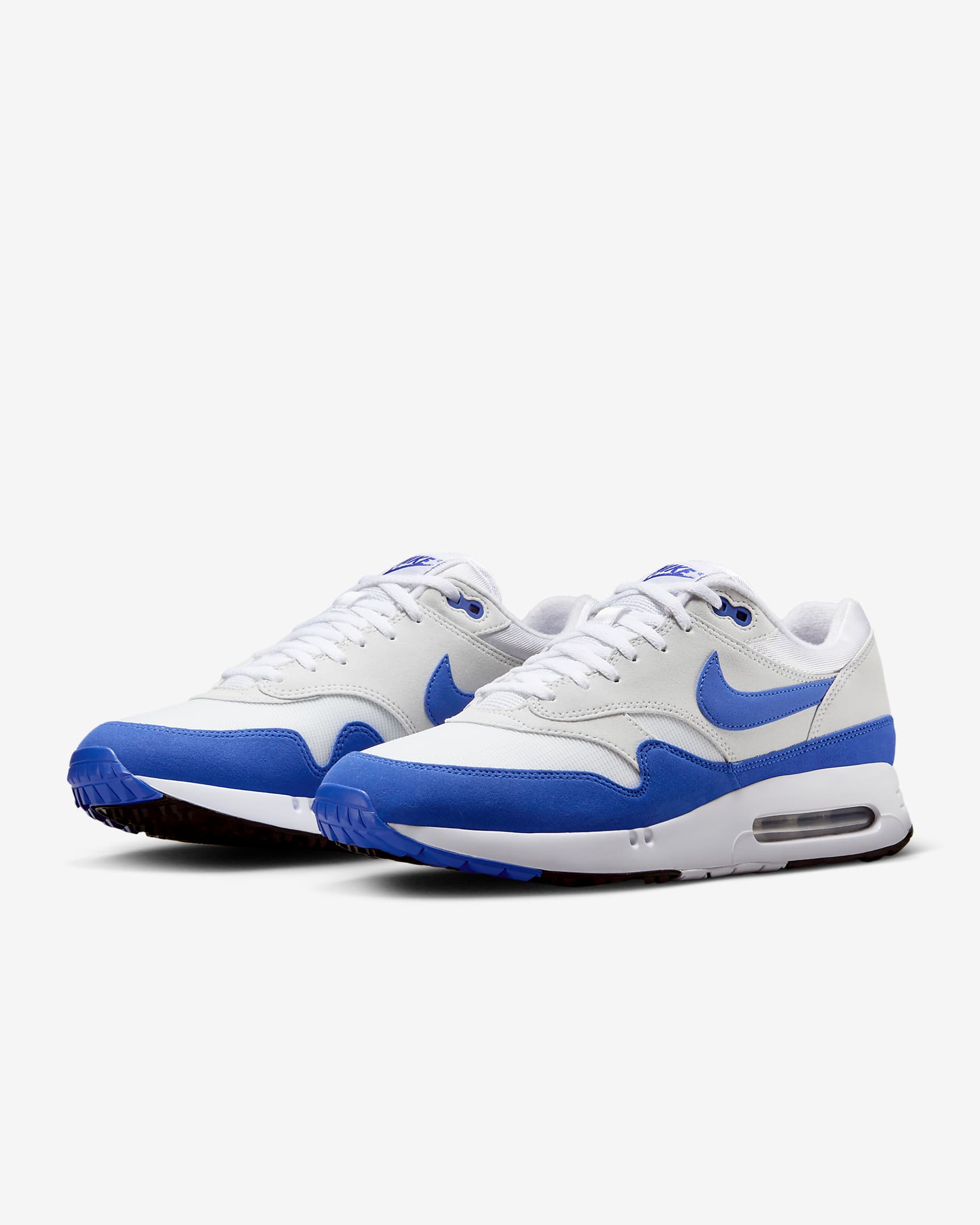 Nike Air Max 1 '86 OG G 男款高爾夫球鞋 - 白色/Pure Platinum/黑色/Hyper Royal