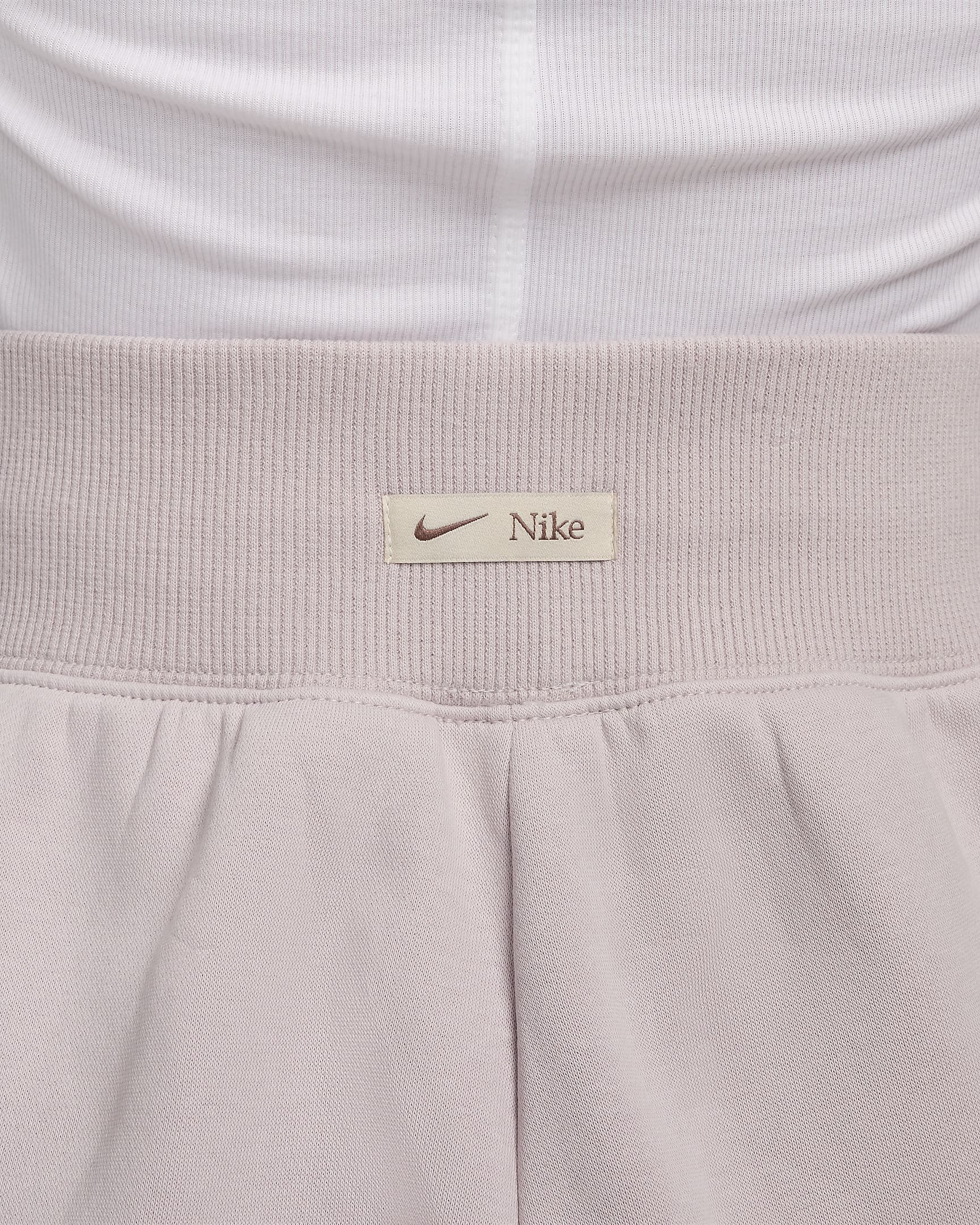 Nike Sportswear Phoenix Fleece Women's Oversized Logo Sweatpants - Platinum Violet/Light Orewood Brown/Smokey Mauve