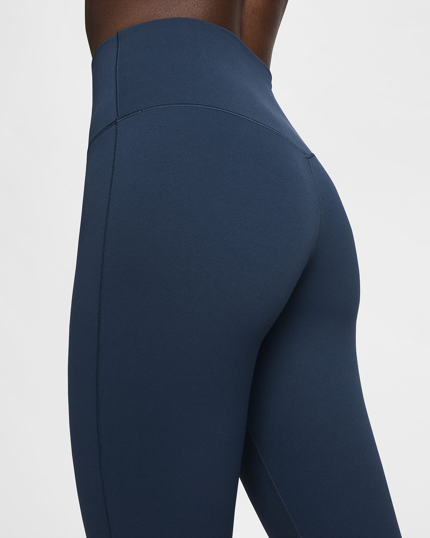 Nike Zenvy Leggings mit hohem Bund und ausgestelltem Bein für Damen - Armory Navy/Schwarz