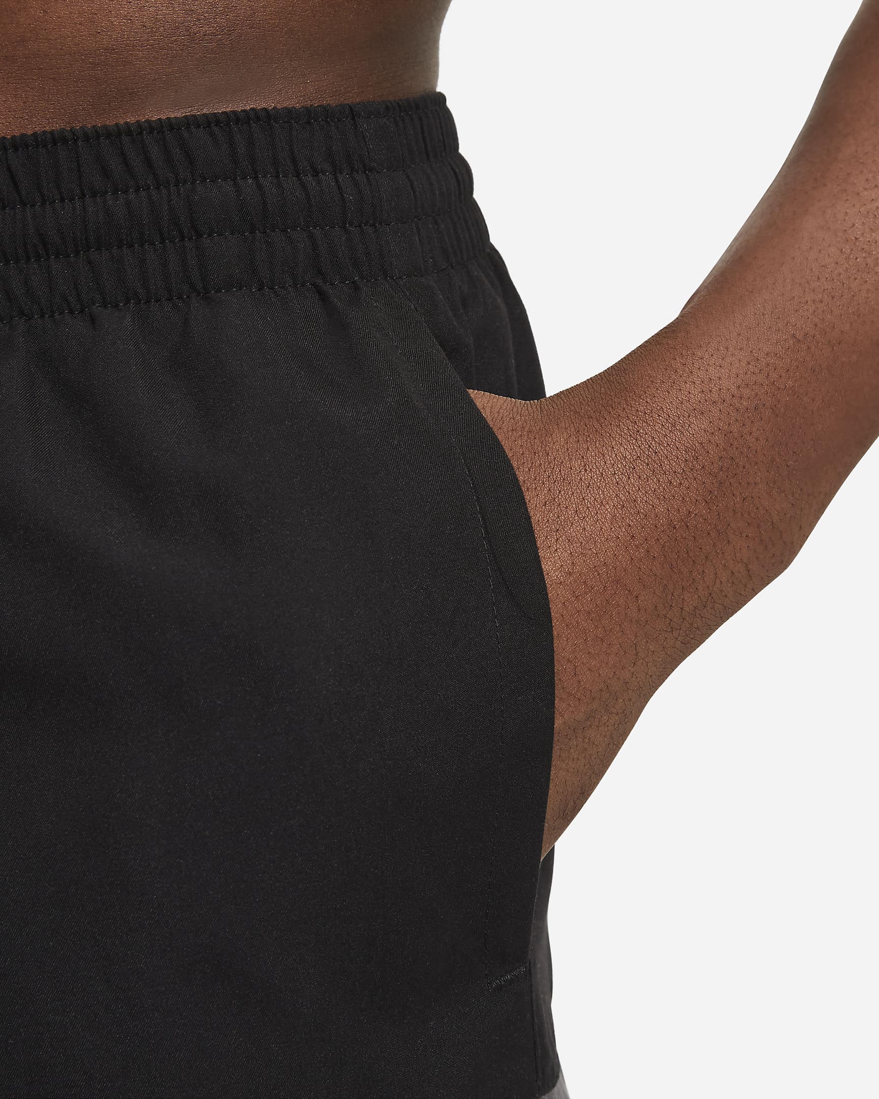 Nike Split Herren-Badeshorts (ca. 12,5 cm) - Schwarz/Iron Grey/Weiß