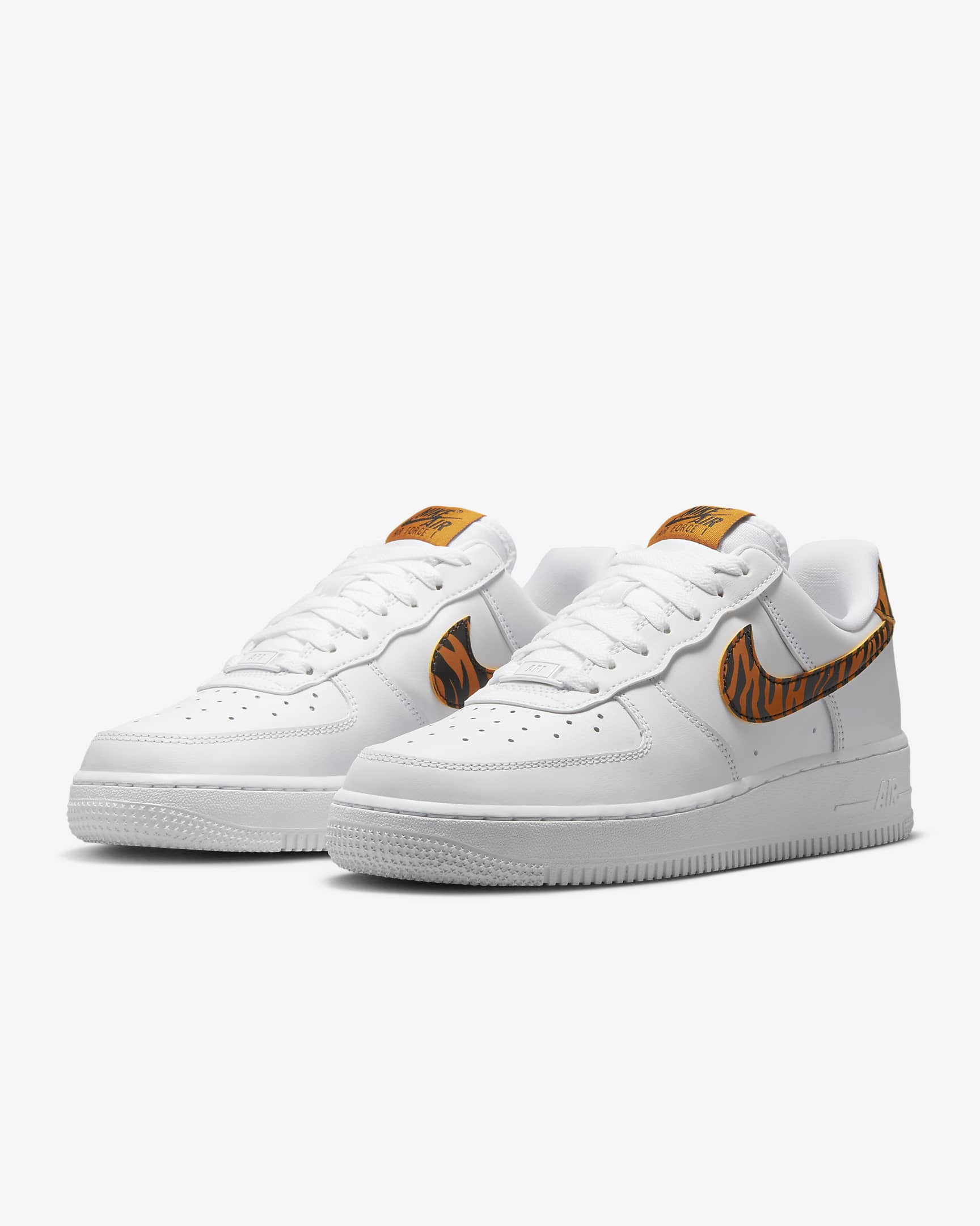 Nike Air Force 1 '07 Women's Shoes - White/Black/Monarch/Multi-Colour