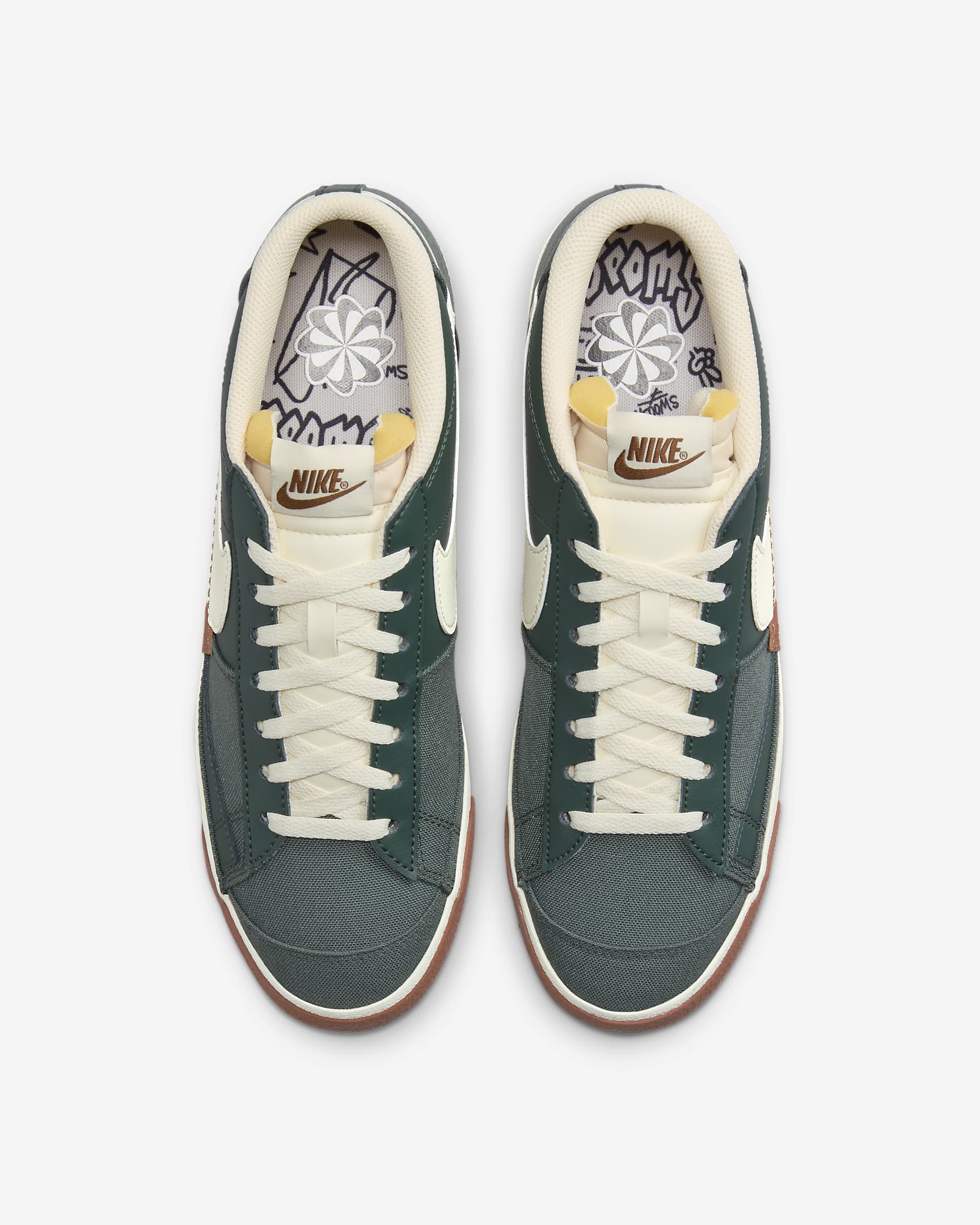 Nike Blazer Low Pro Club Men's Shoes - Vintage Green/Light British Tan/Gum Dark Brown/Coconut Milk