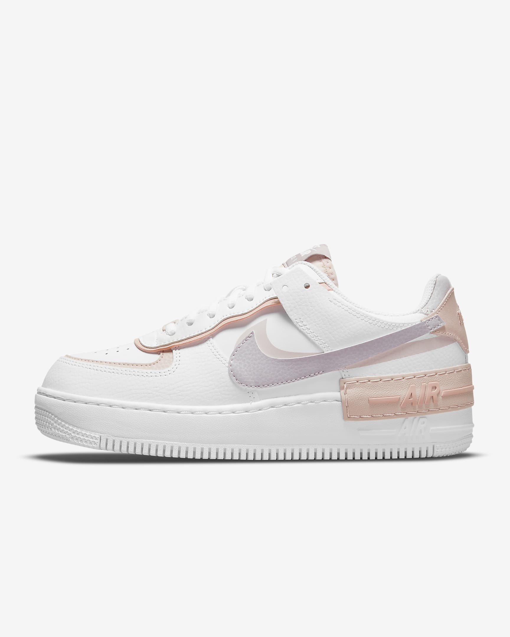 Nike Air Force 1 Shadow Women's Shoes - White/Pink Oxford/Rose Whisper/Amethyst Ash