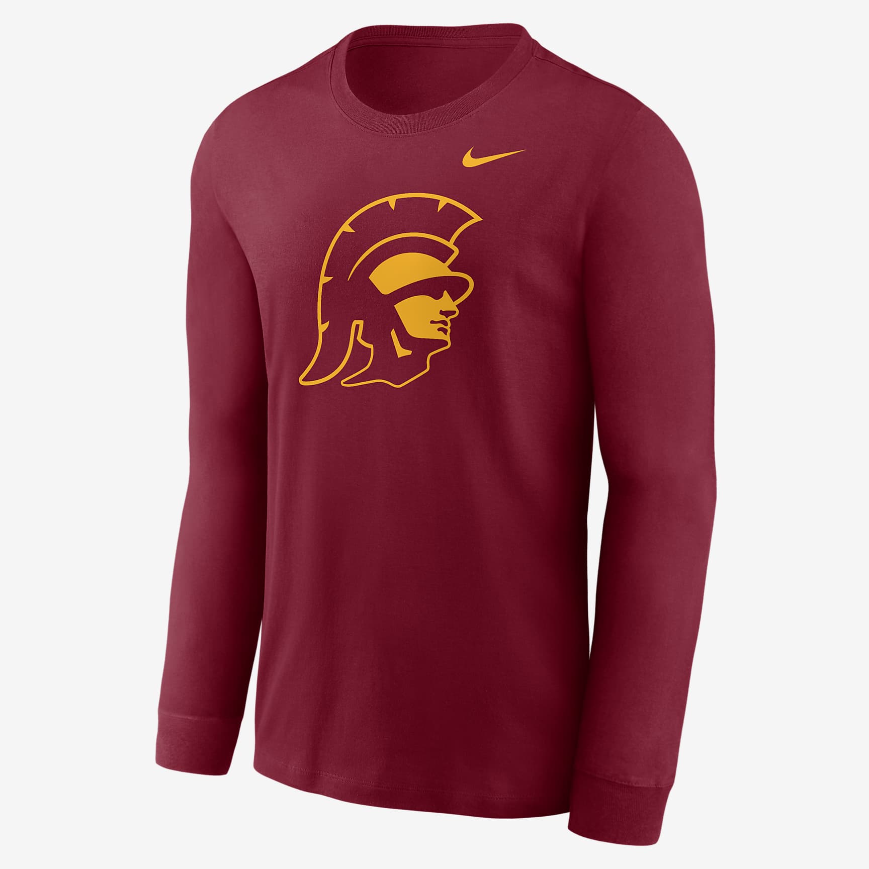 USC Trojans Alternate Logo Men's Nike College Long-Sleeve T-Shirt - Team Crimson