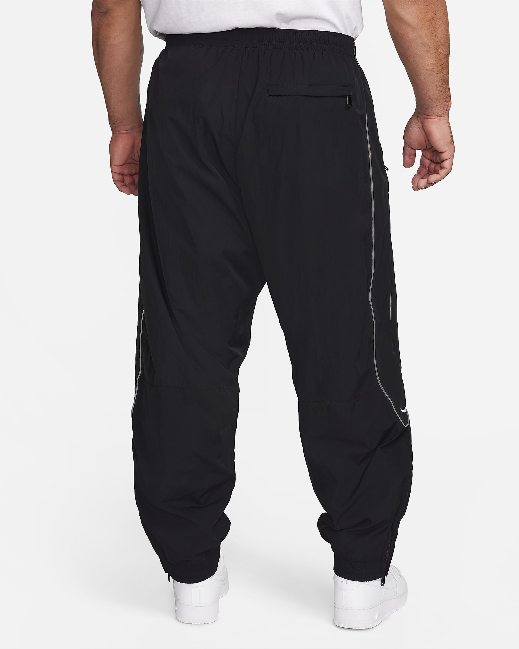 Nike Solo Swoosh Men's Tracksuit Bottoms - Black/White