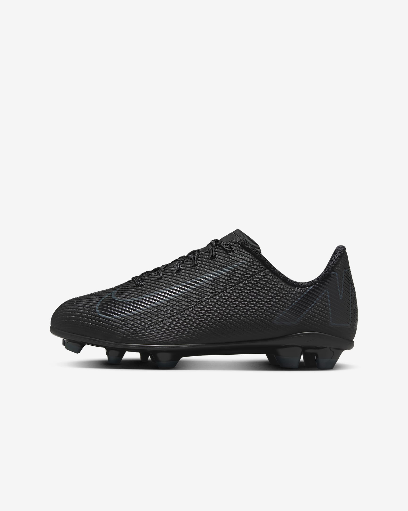 Nike Jr. Mercurial Vapor 16 Club MG Düşük Bilekli Küçük/Genç Çocuk Kramponu - Siyah/Deep Jungle/Siyah