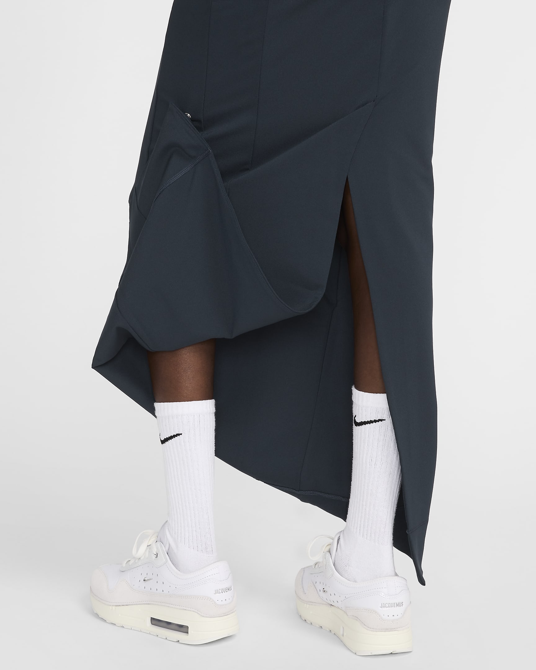 Dámská sukně Nike x Jacquemus - Dark Obsidian/Bílá