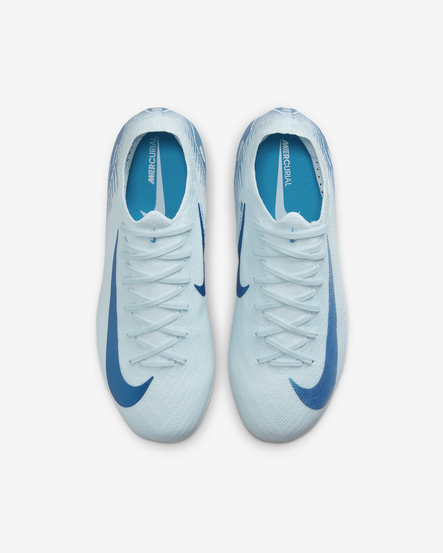 Nike Jr. Mercurial Vapor 16 Pro Little/Big Kids' FG Low-Top Soccer Cleats - Glacier Blue/Blue Orbit