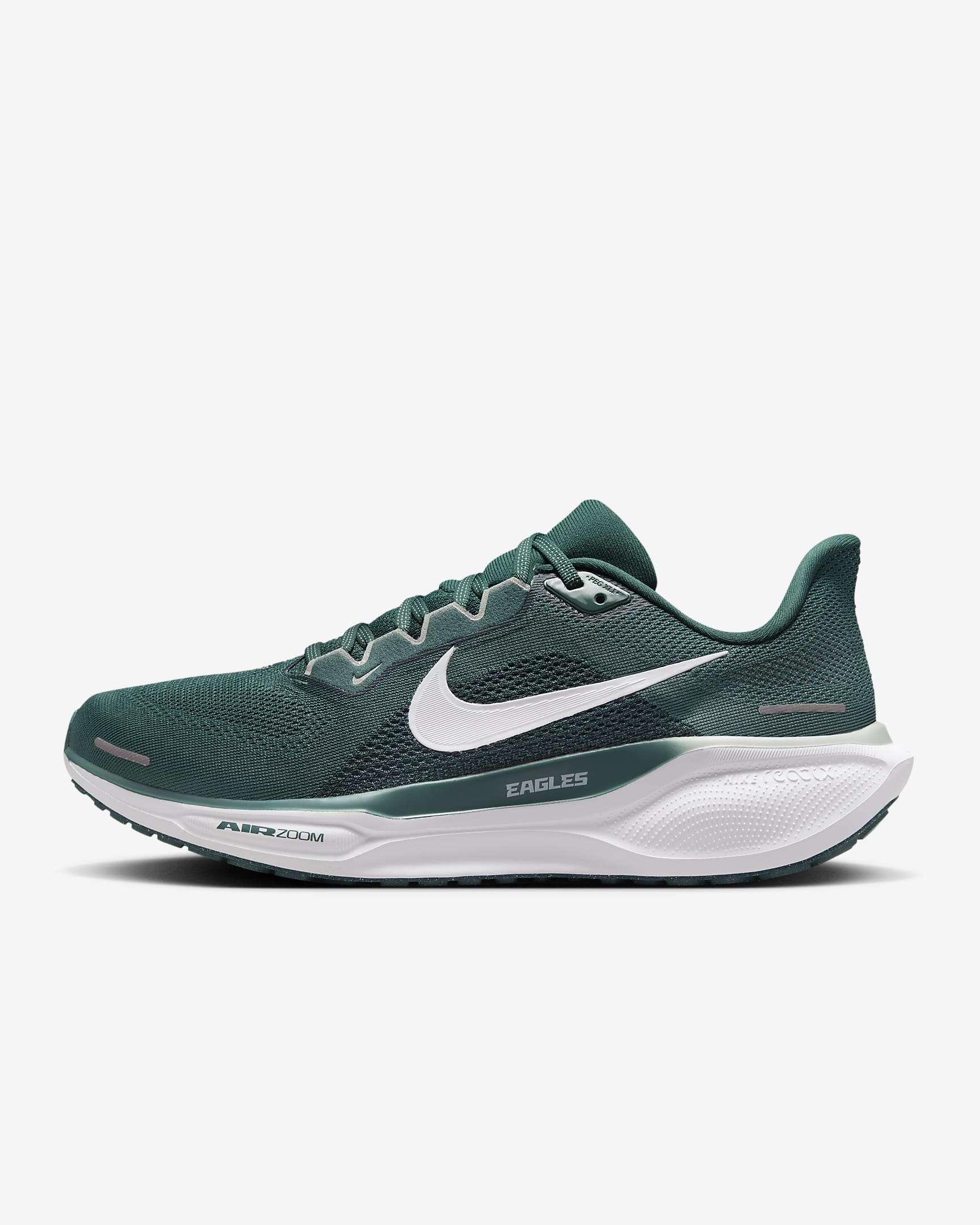 Tenis de correr en pavimento para hombre Nike Pegasus 41 NFL Philadelphia Eagles - Azul verdoso deportivo/Blanco/Plata medio/Blanco