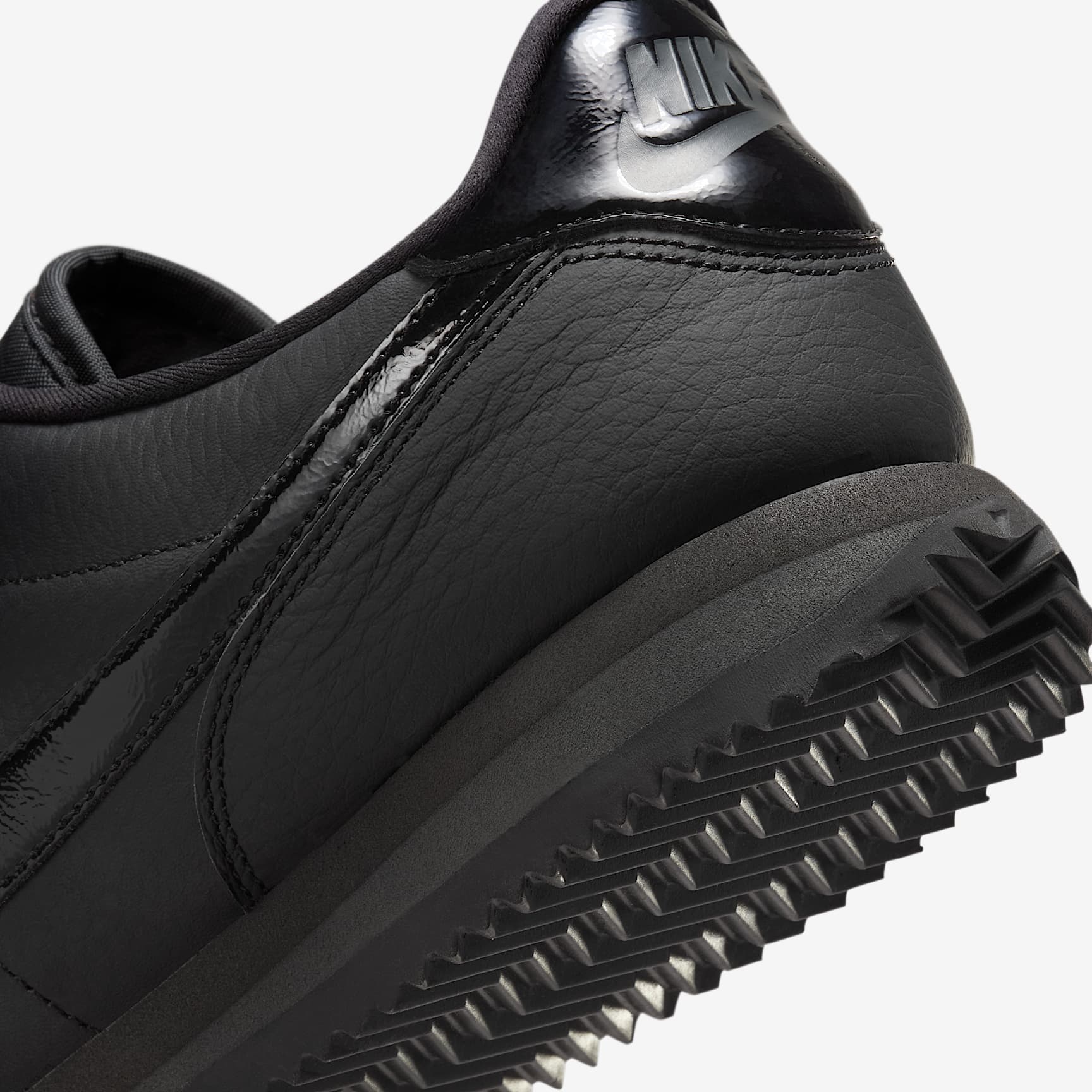 Nike Sneaker Nike Cortez Mens All Black Leather Nike Cortez 23