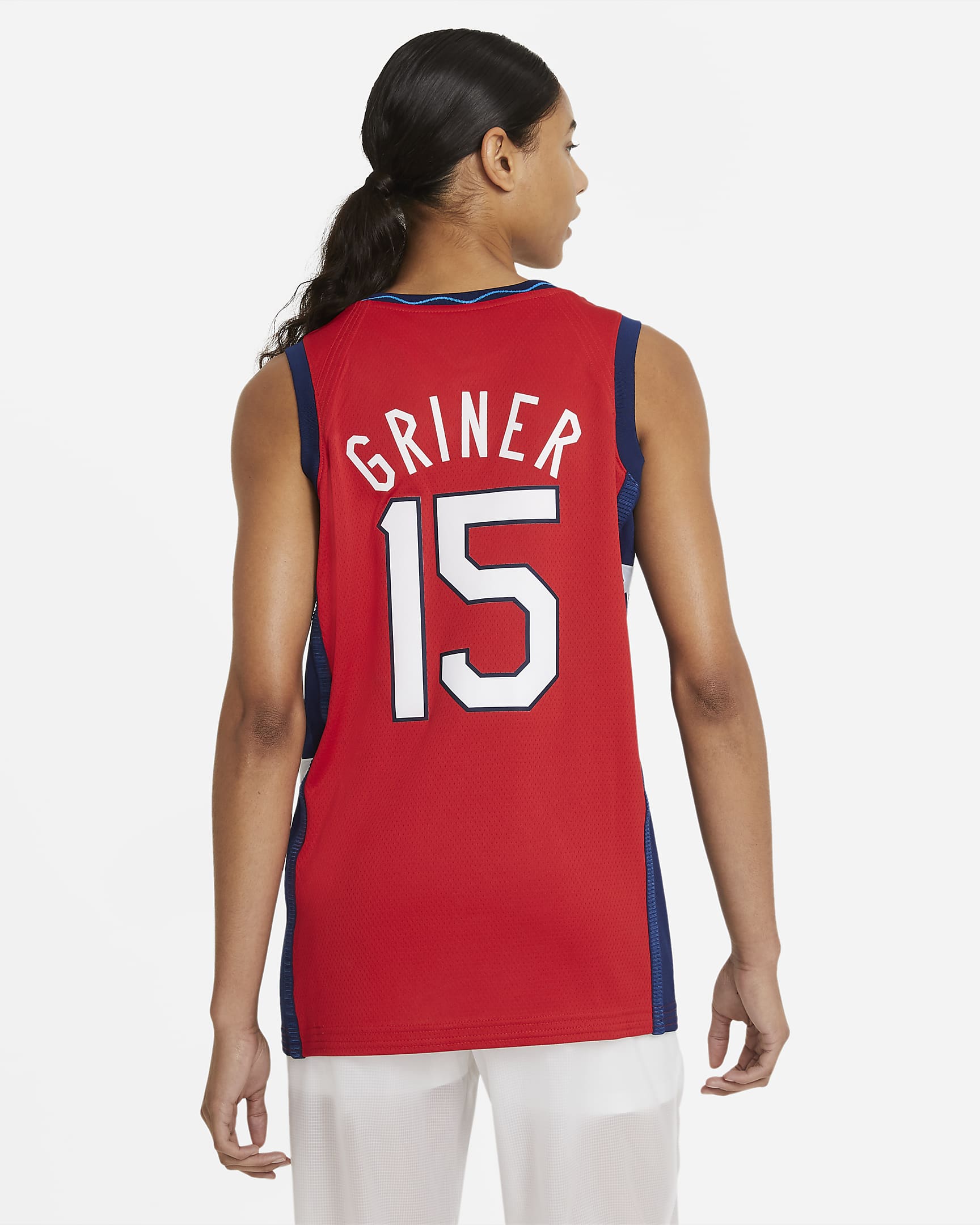 Jersey de básquetbol para mujer Nike Team USA (Brittney Griner) (Road ...